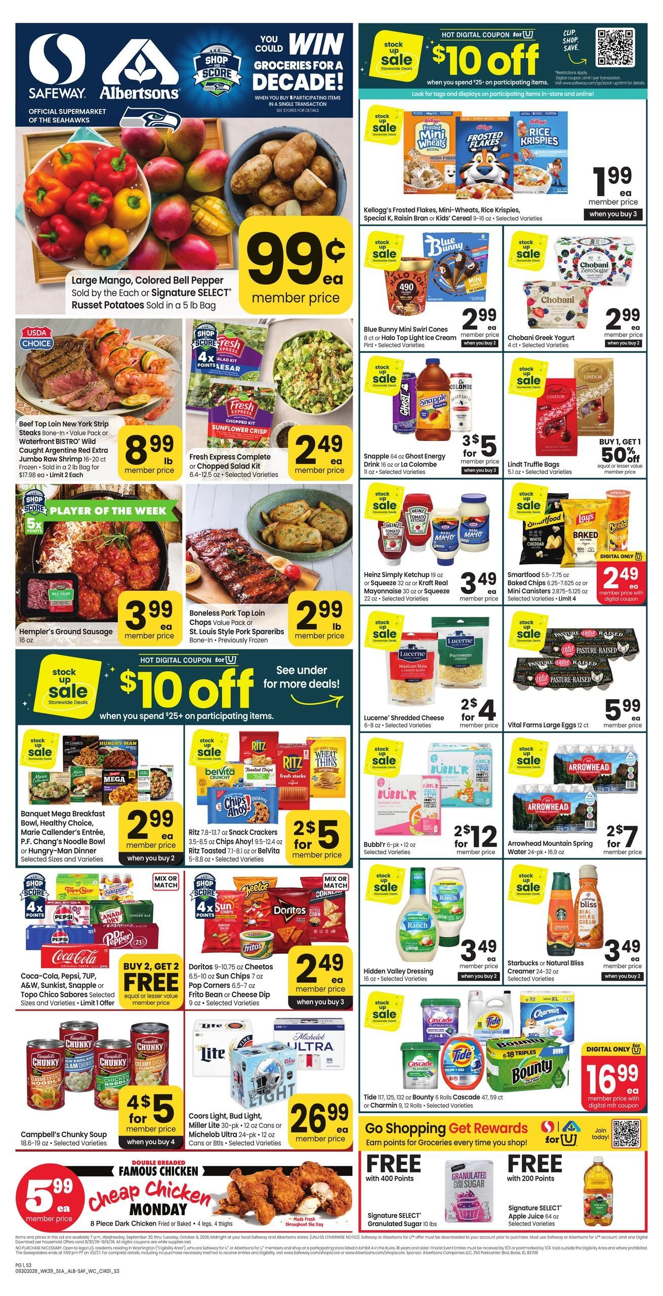 Albertsons (Boardman Area, OR) Weekly Ad September 30 - October 6, 2026