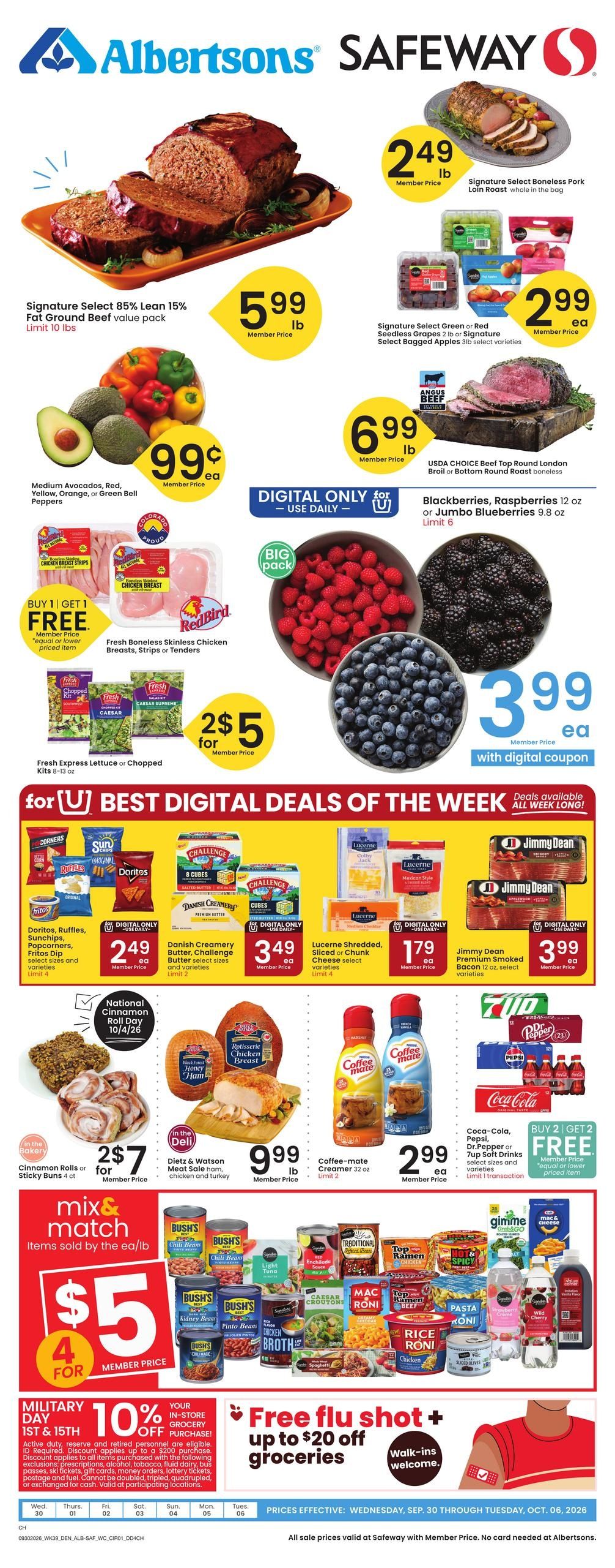 Albertsons (Cheyenne Area, WY) Weekly Ad September 30 - October 6, 2026