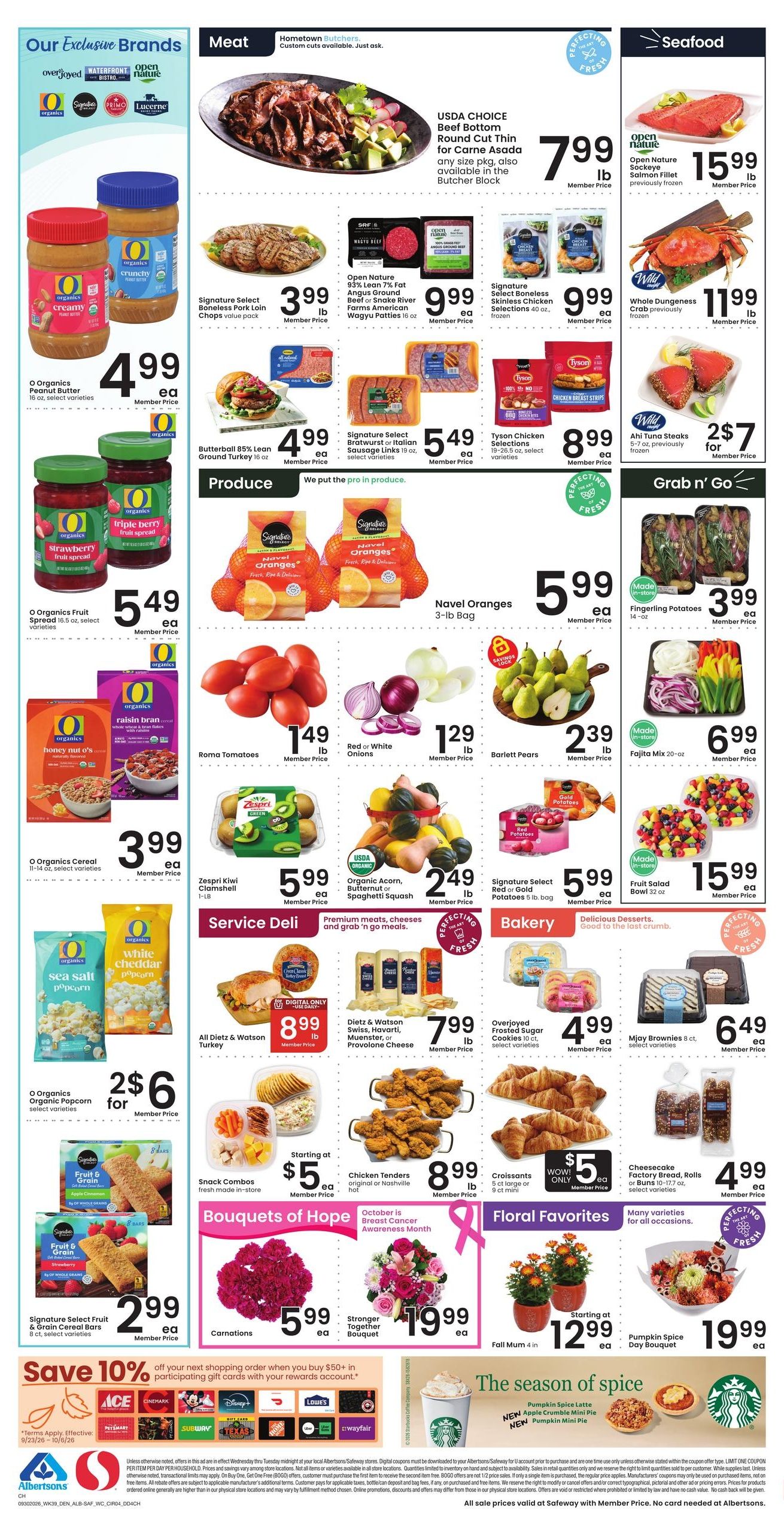 Albertsons (Cheyenne Area, WY) Weekly Ad September 30 - October 6, 2026
