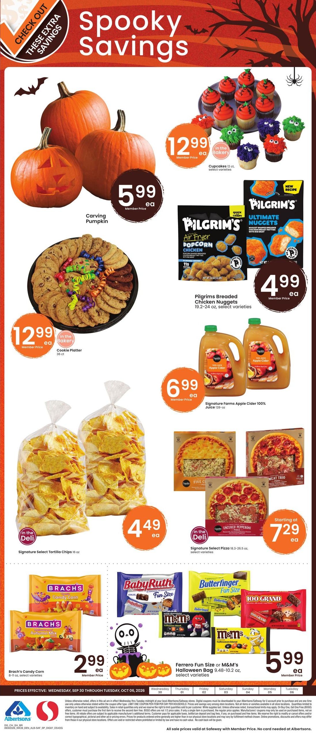 Albertsons (Cheyenne Area, WY) Weekly Ad September 30 - October 6, 2026