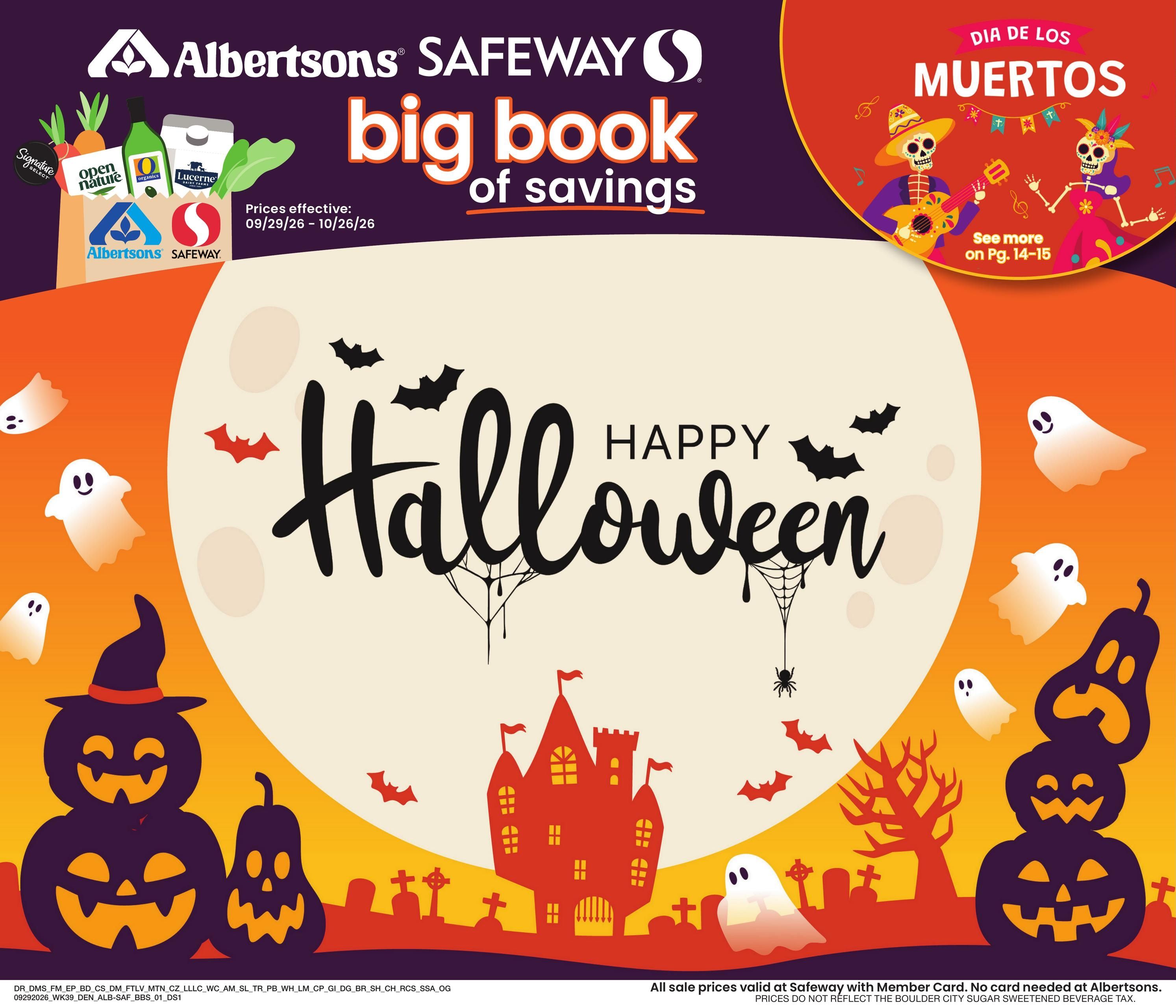 Albertsons (Ignacio Area, CO) Big Book of Savings Weekly Ad September 29 - October 26, 2026