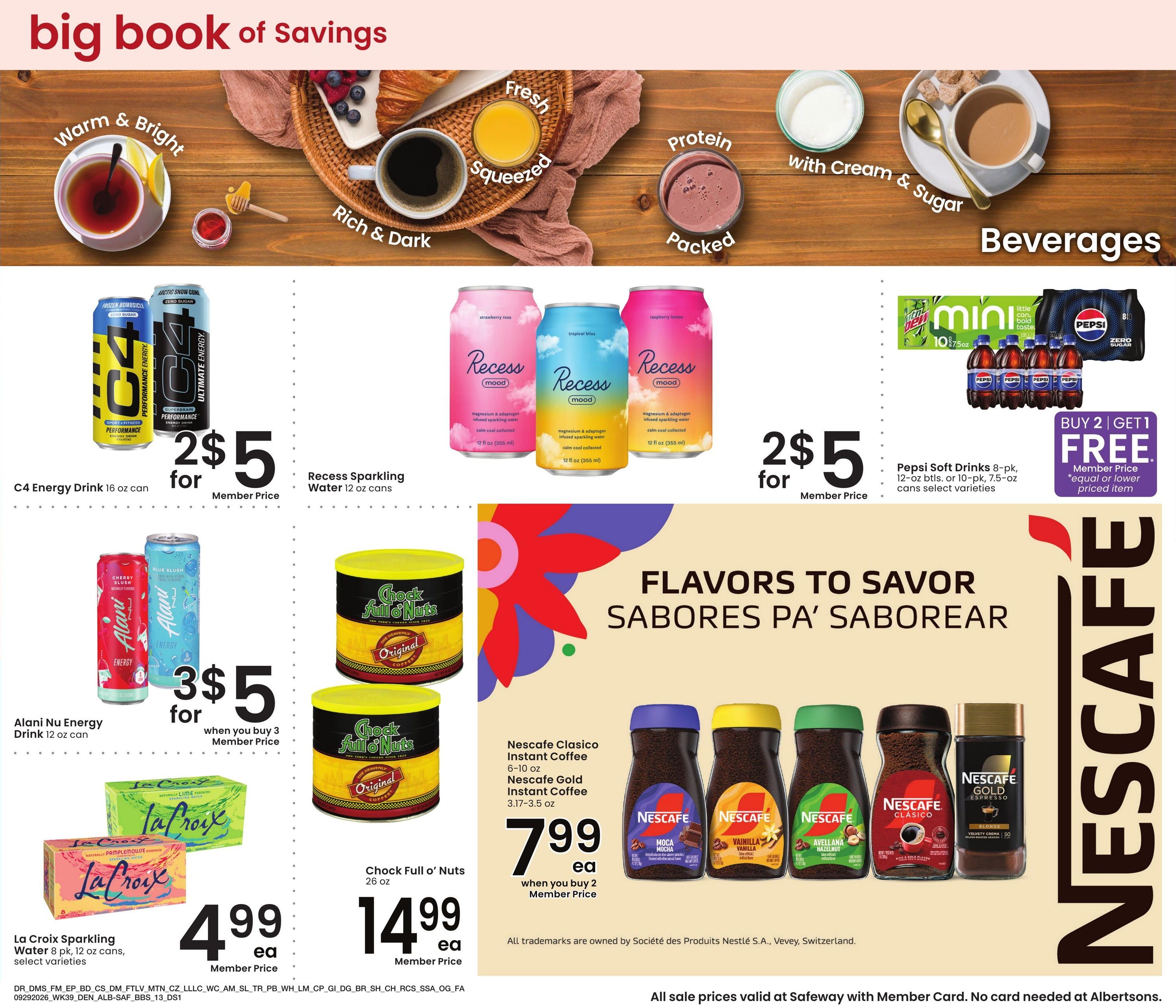 Albertsons (Ignacio Area, CO) Big Book of Savings Weekly Ad September 29 - October 26, 2026