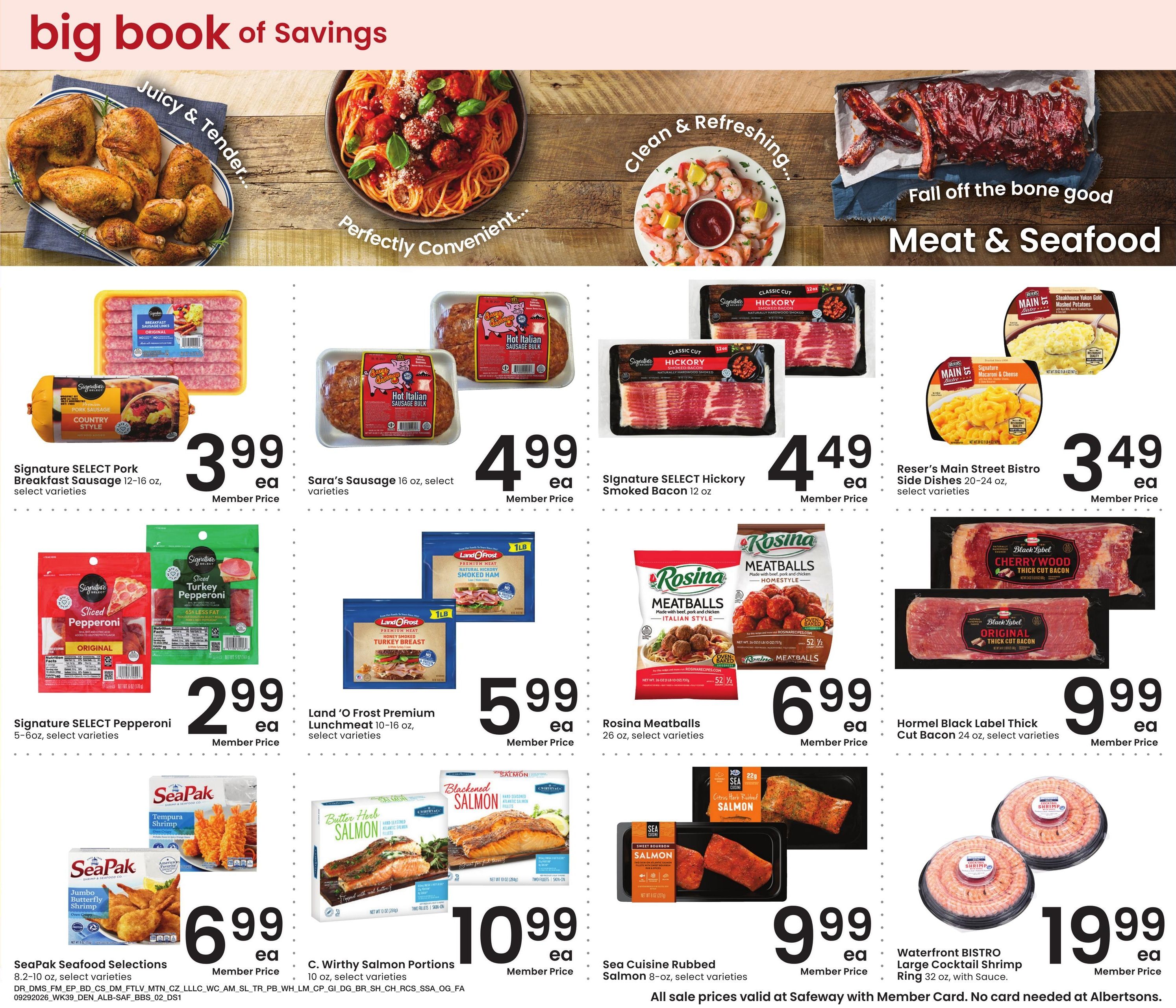 Albertsons (Ignacio Area, CO) Big Book of Savings Weekly Ad September 29 - October 26, 2026