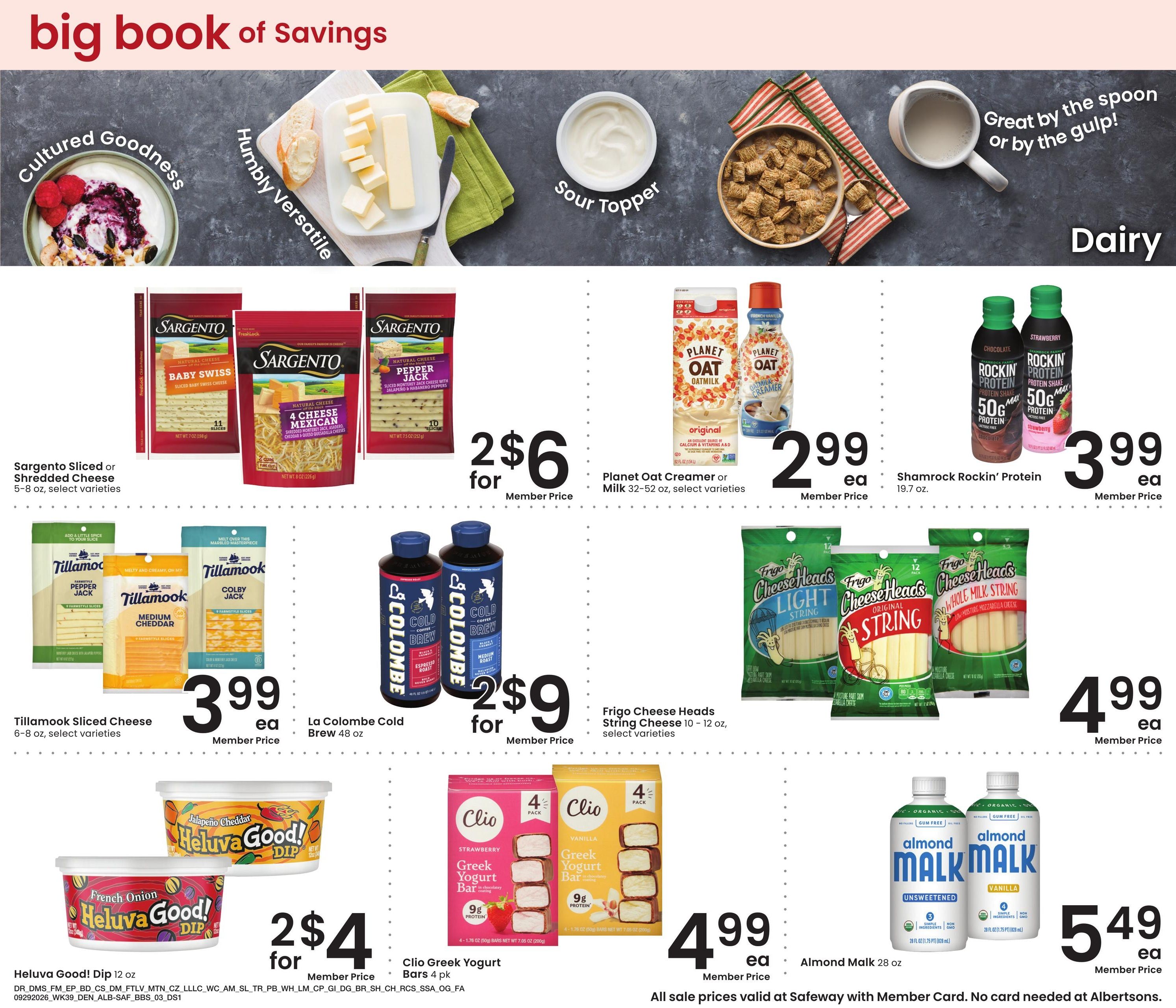Albertsons (Ignacio Area, CO) Big Book of Savings Weekly Ad September 29 - October 26, 2026