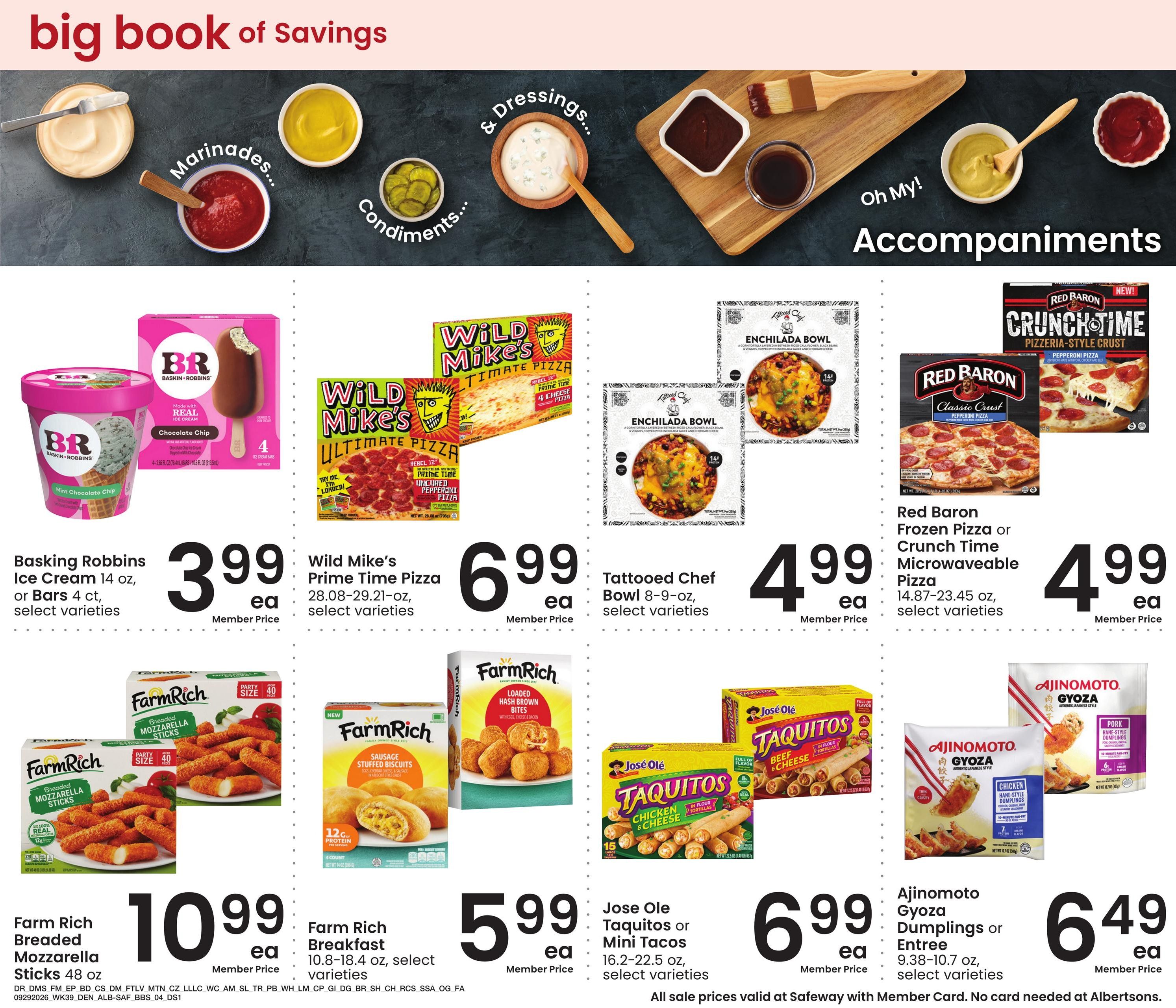 Albertsons (Ignacio Area, CO) Big Book of Savings Weekly Ad September 29 - October 26, 2026