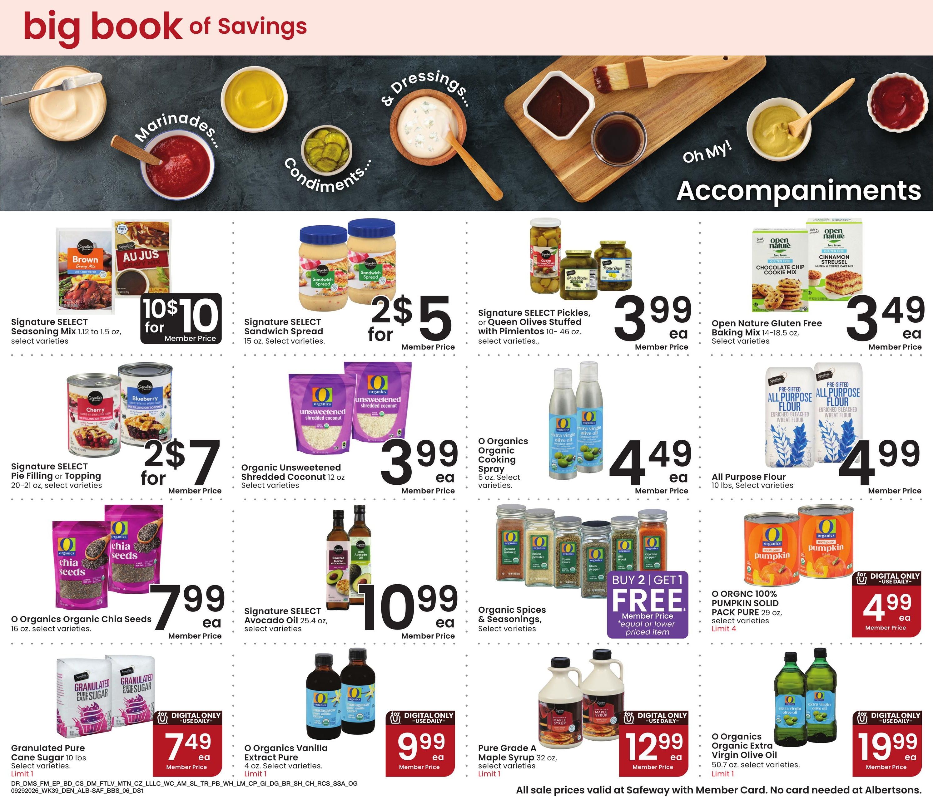 Albertsons (Ignacio Area, CO) Big Book of Savings Weekly Ad September 29 - October 26, 2026