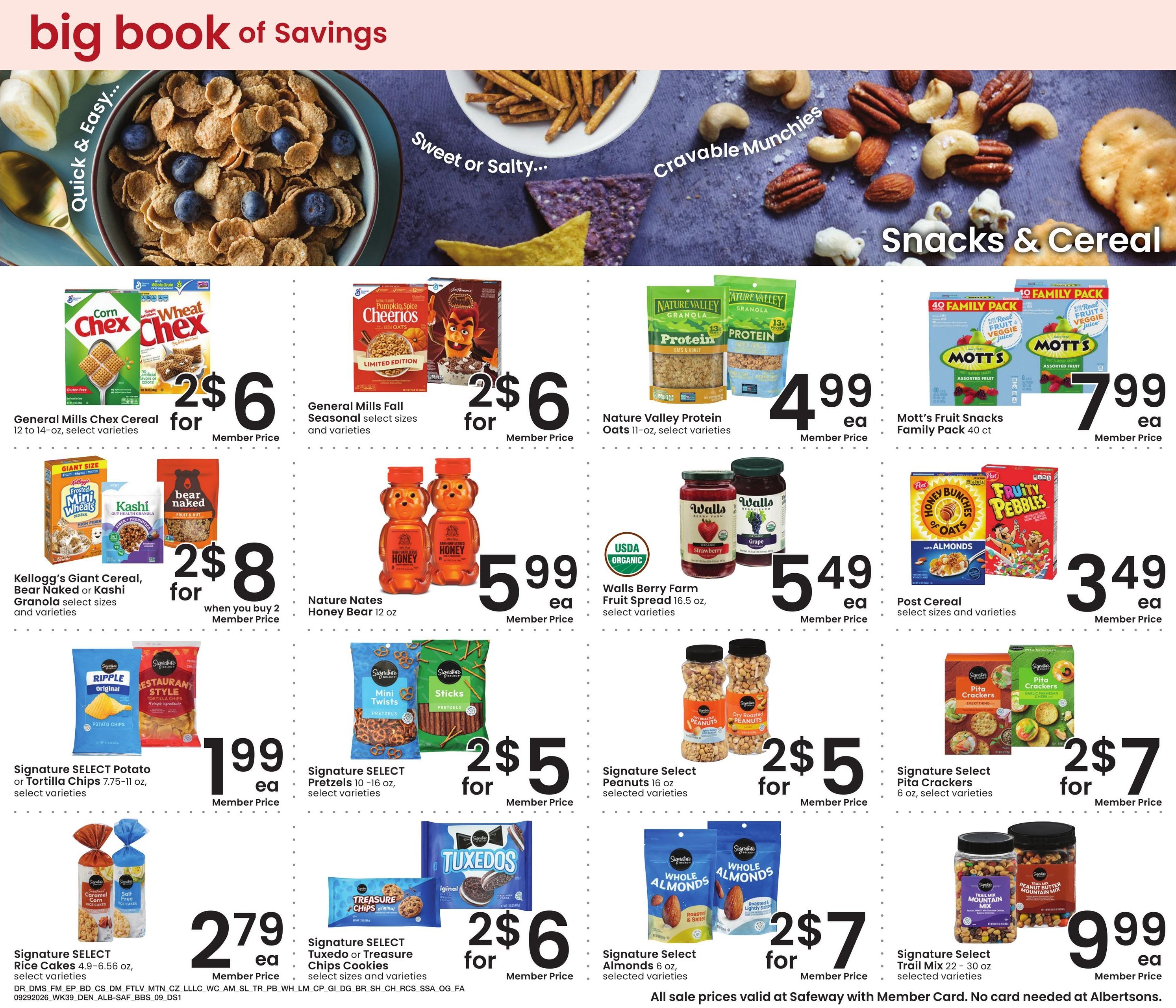 Albertsons (Ignacio Area, CO) Big Book of Savings Weekly Ad September 29 - October 26, 2026