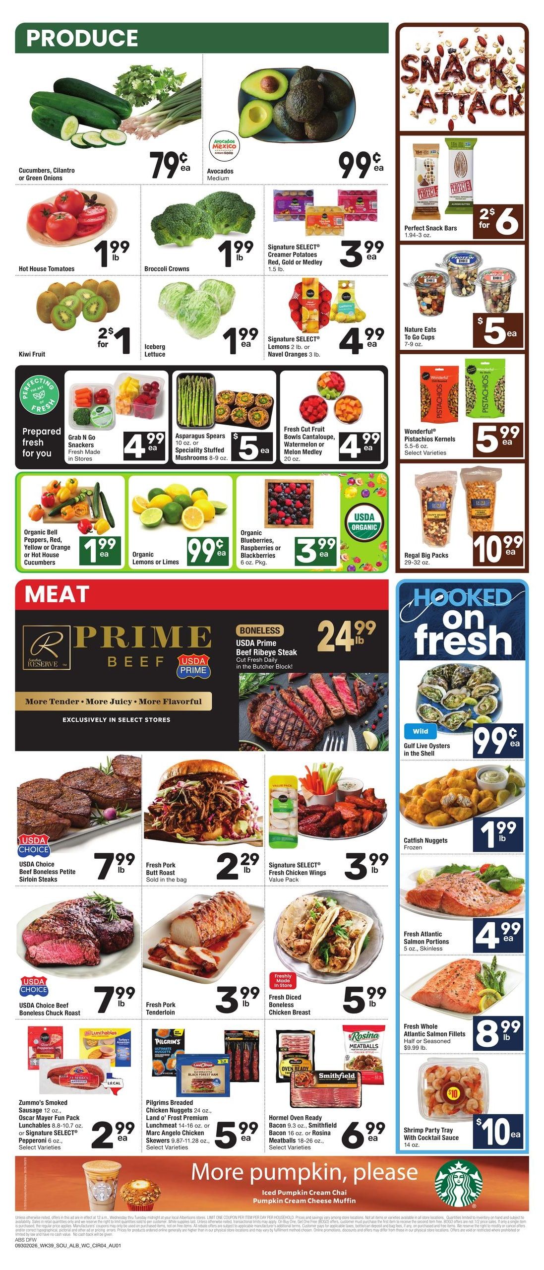 Albertsons (Texarkana Area, AR) Weekly Ad September 30 - October 6, 2026