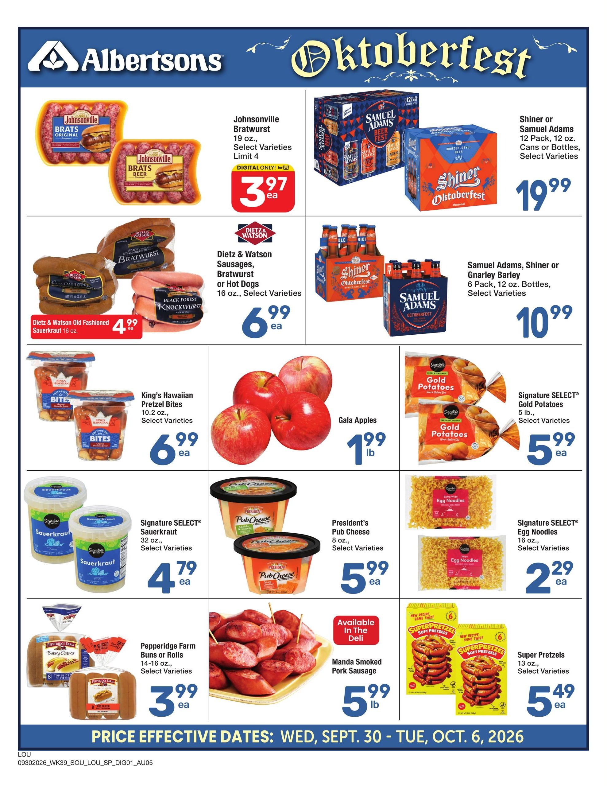 Albertsons (Baton Rouge Area, LA) Weekly Ad September 30 - October 6, 2026