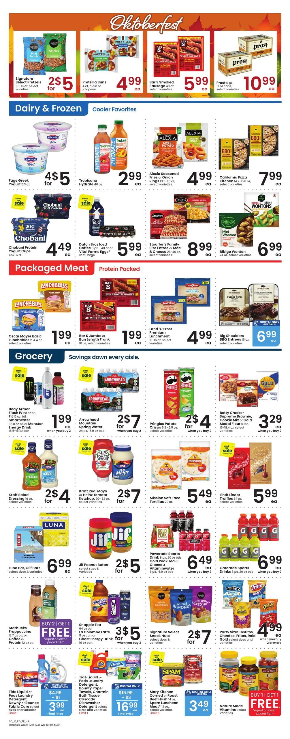 Albertsons (Bellevue Area, ID) Weekly Ad September 30 - October 6, 2026