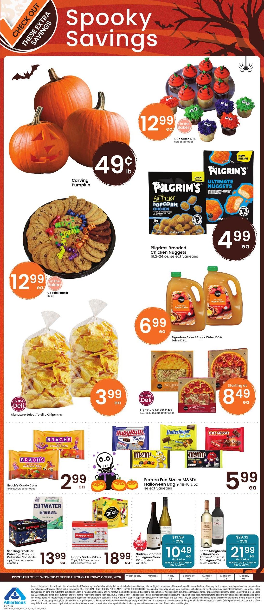 Albertsons (Bellevue Area, ID) Weekly Ad September 30 - October 6, 2026