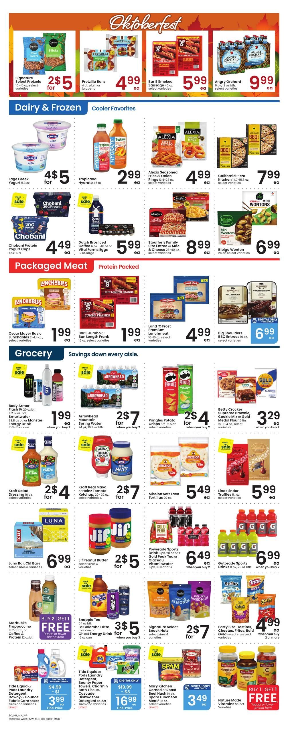 Albertsons (Browning Area, MT) Weekly Ad September 30 - October 6, 2026