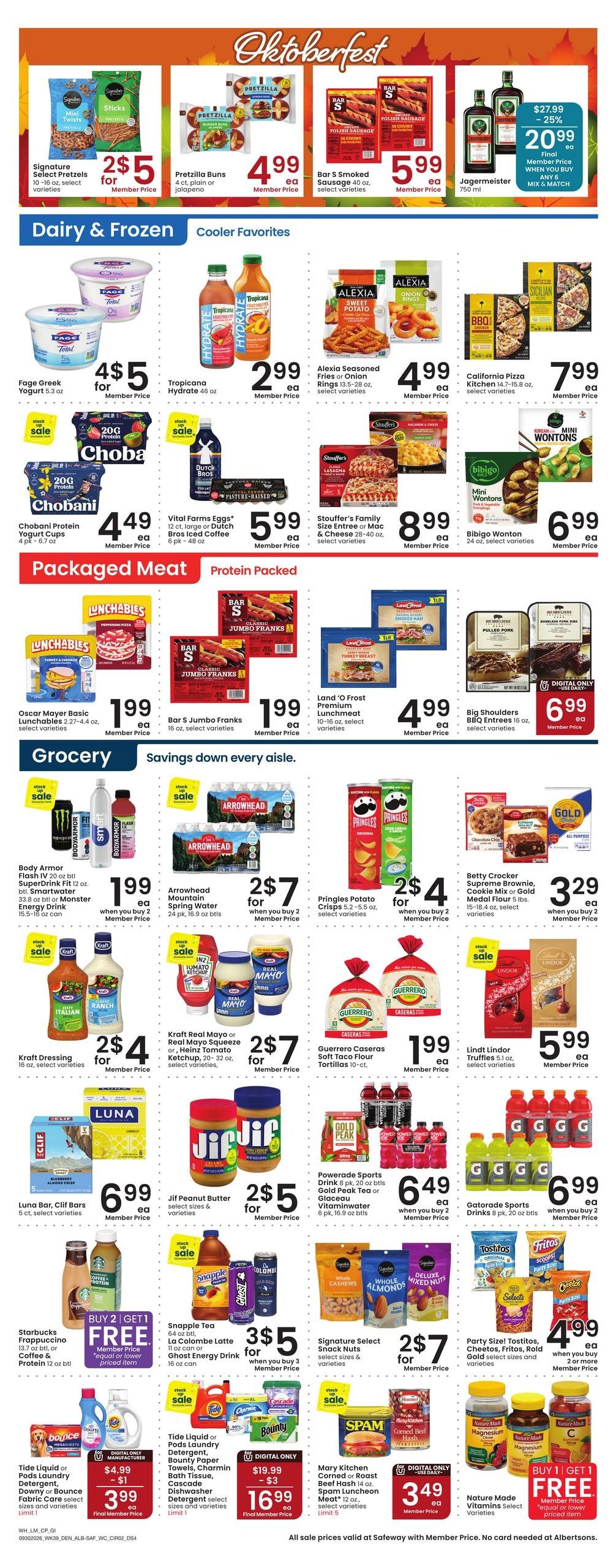 Albertsons (Casper Area, WY) Weekly Ad September 30 - October 6, 2026