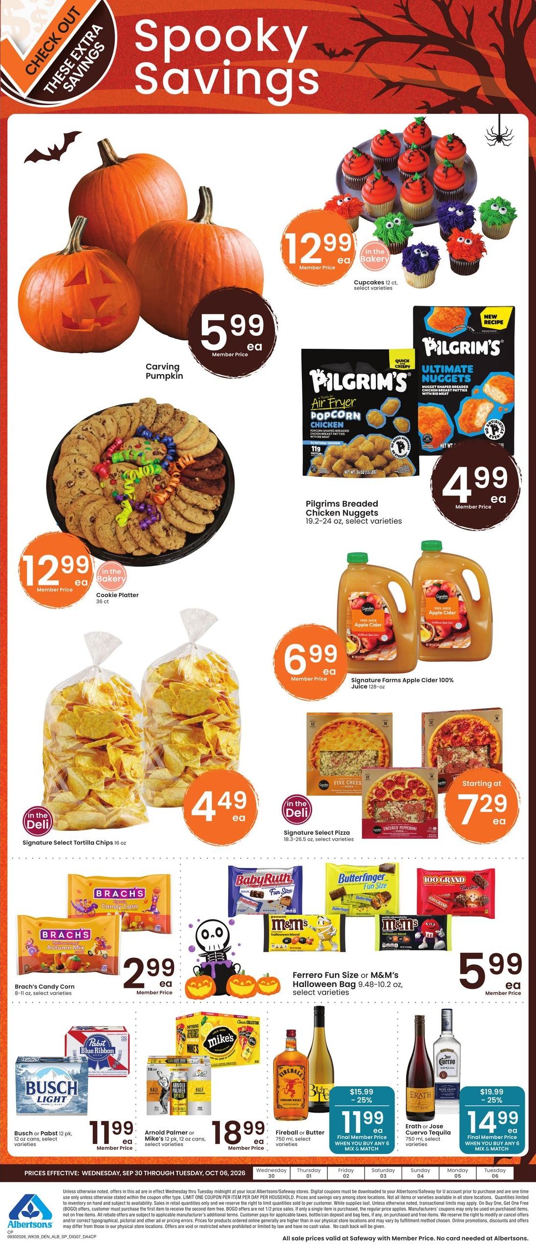 Albertsons (Casper Area, WY) Weekly Ad September 30 - October 6, 2026