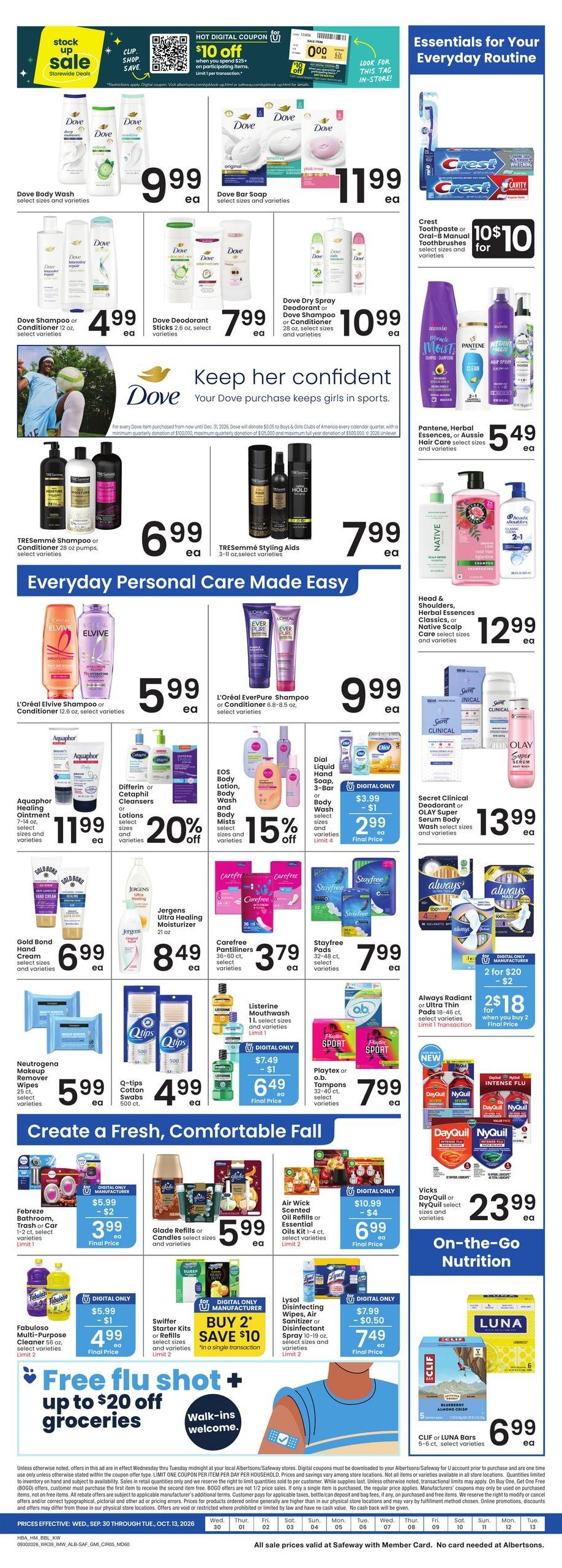 Albertsons (Hungry Horse Area, MT) Weekly Ad September 30 - October 6, 2026