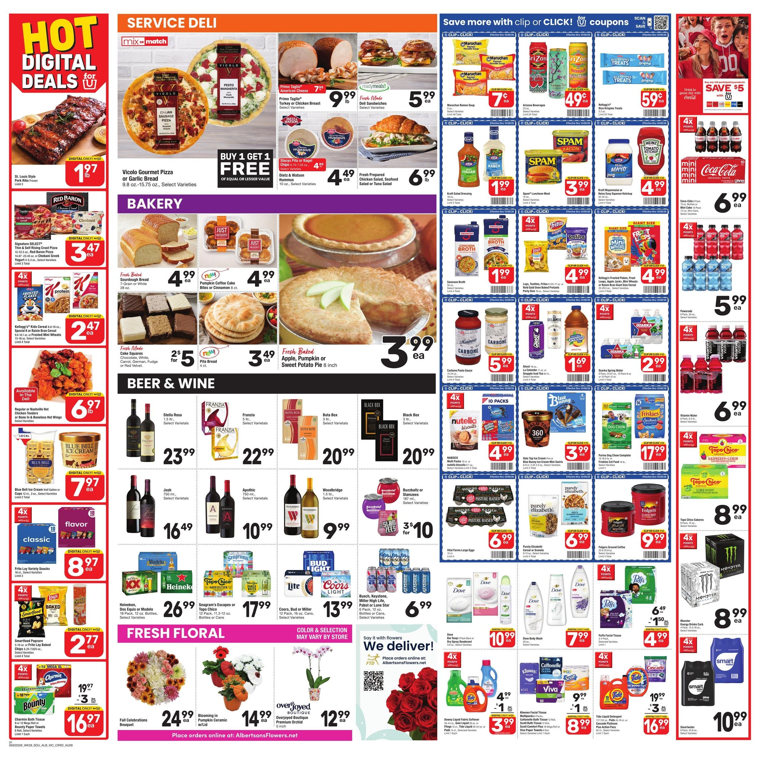 Albertsons (Ardmore Area, OK) Weekly Ad September 30 - October 6, 2026