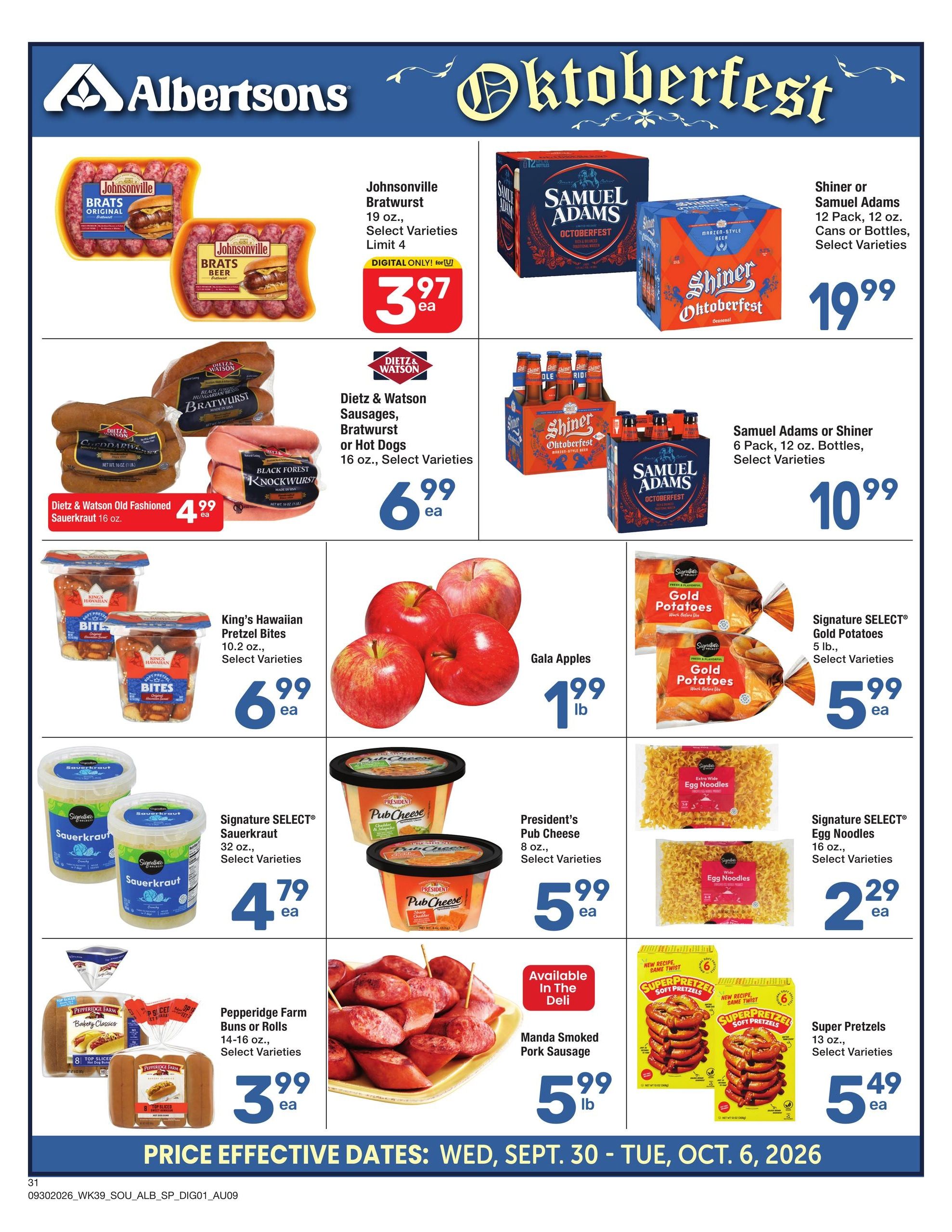 Albertsons (Ardmore Area, OK) Weekly Ad September 30 - October 6, 2026
