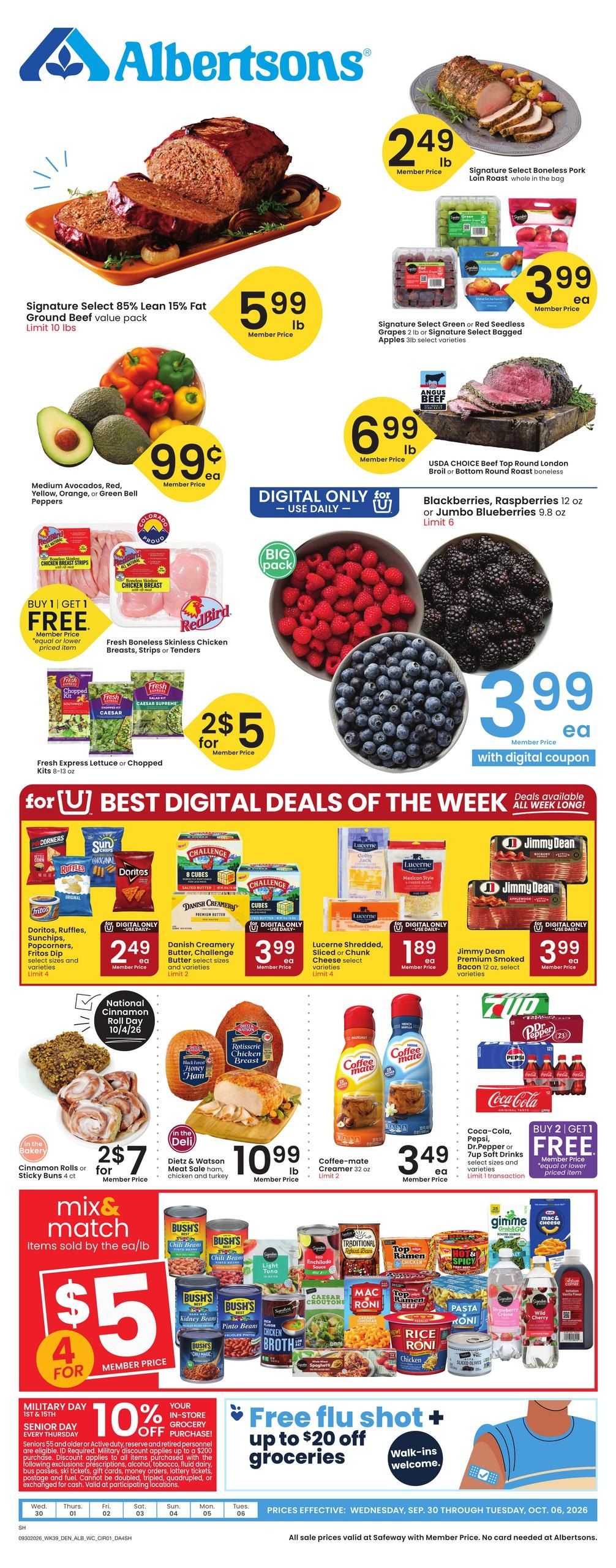 Albertsons (Buffalo Area, WY) Weekly Ad September 30 - October 6, 2026