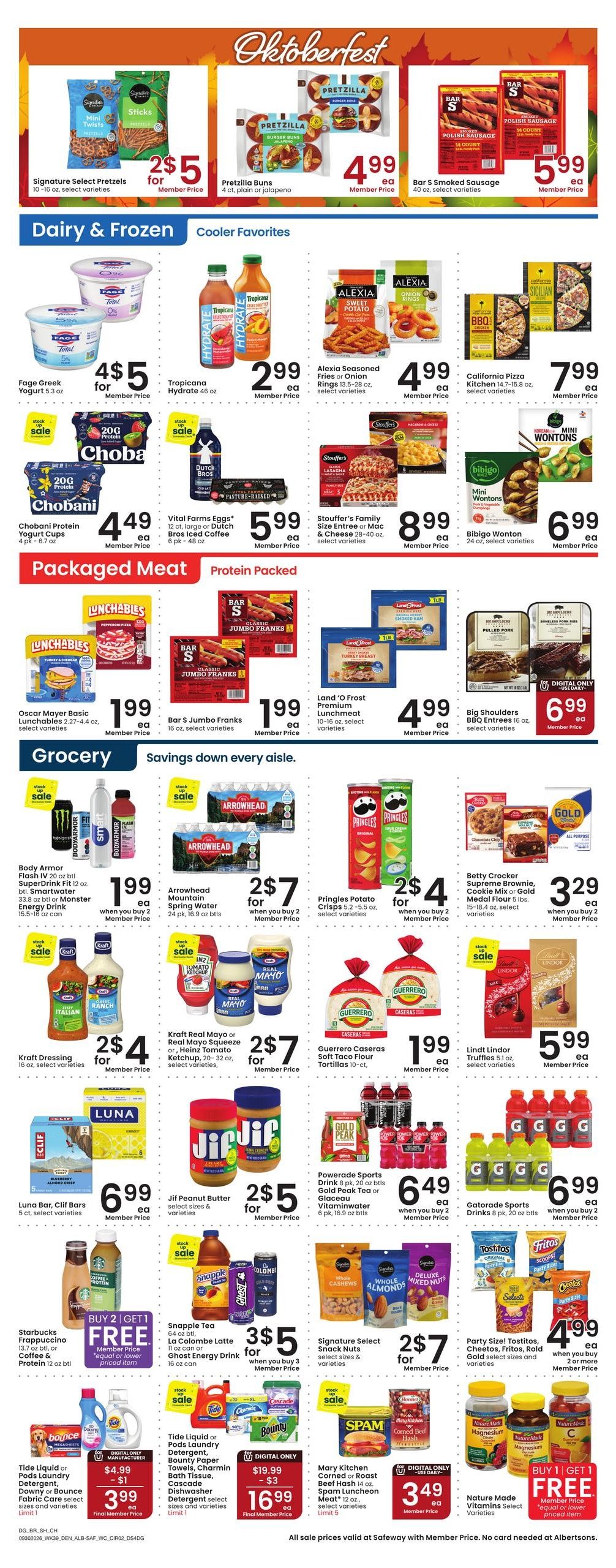 Albertsons (Buffalo Area, WY) Weekly Ad September 30 - October 6, 2026