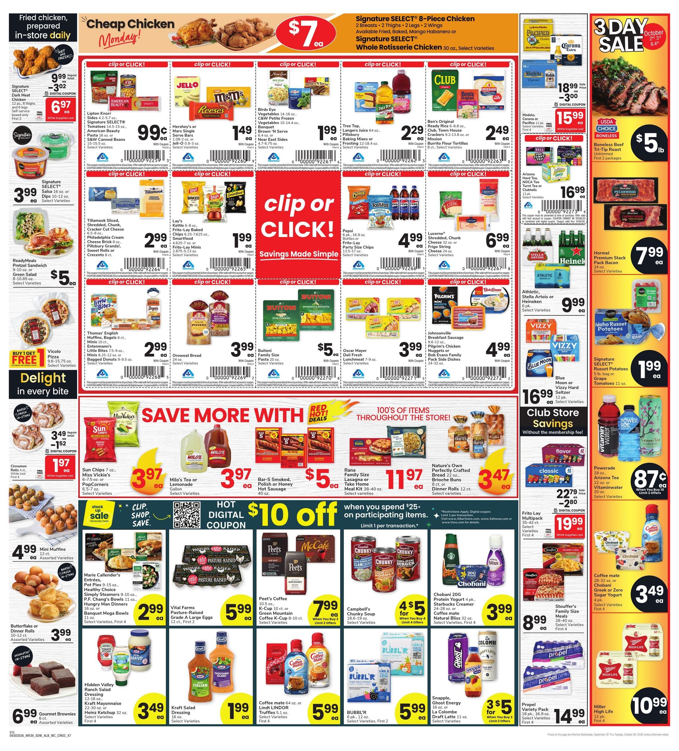 Albertsons (Colorado City Area, AZ) Weekly Ad September 30 - October 6, 2026
