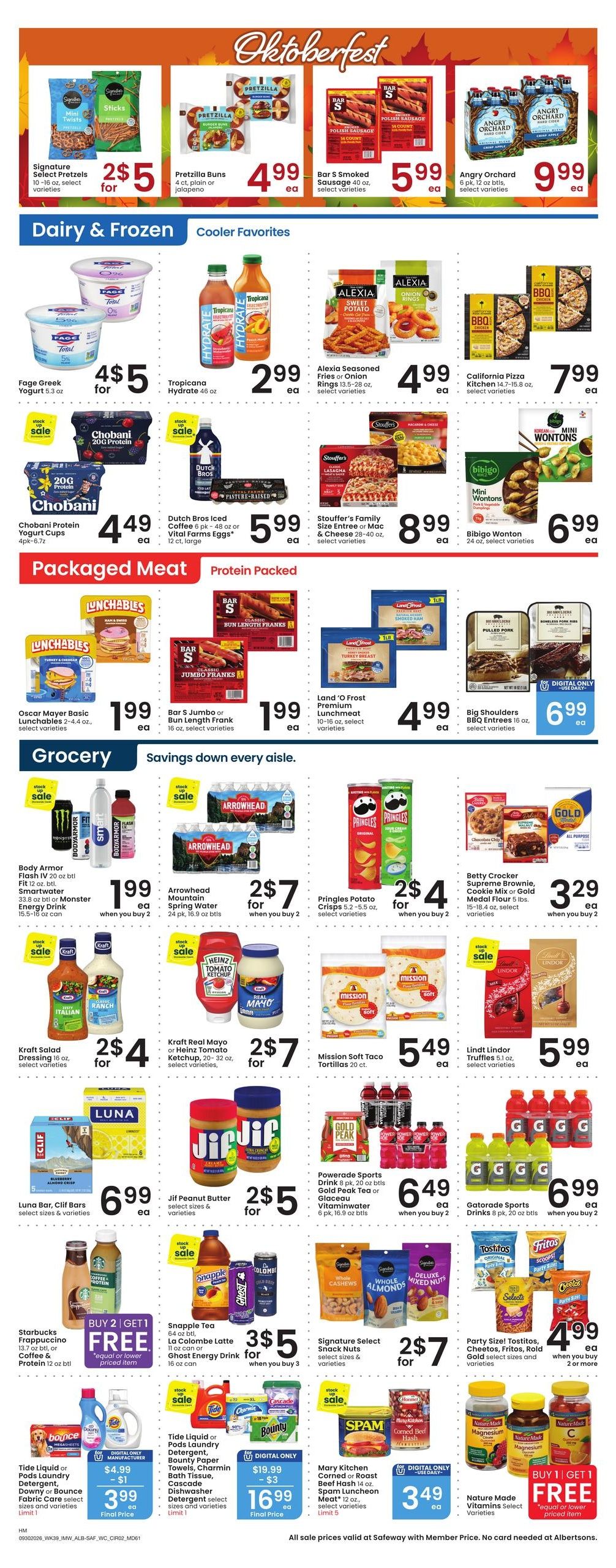 Albertsons (Hamilton Area, MT) Weekly Ad September 30 - October 6, 2026
