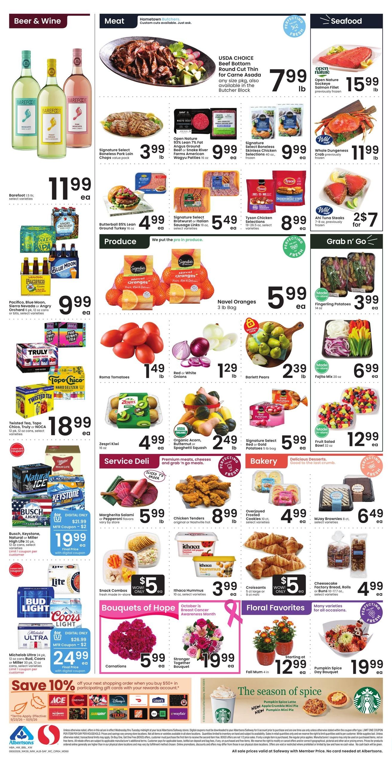 Albertsons (Hamilton Area, MT) Weekly Ad September 30 - October 6, 2026