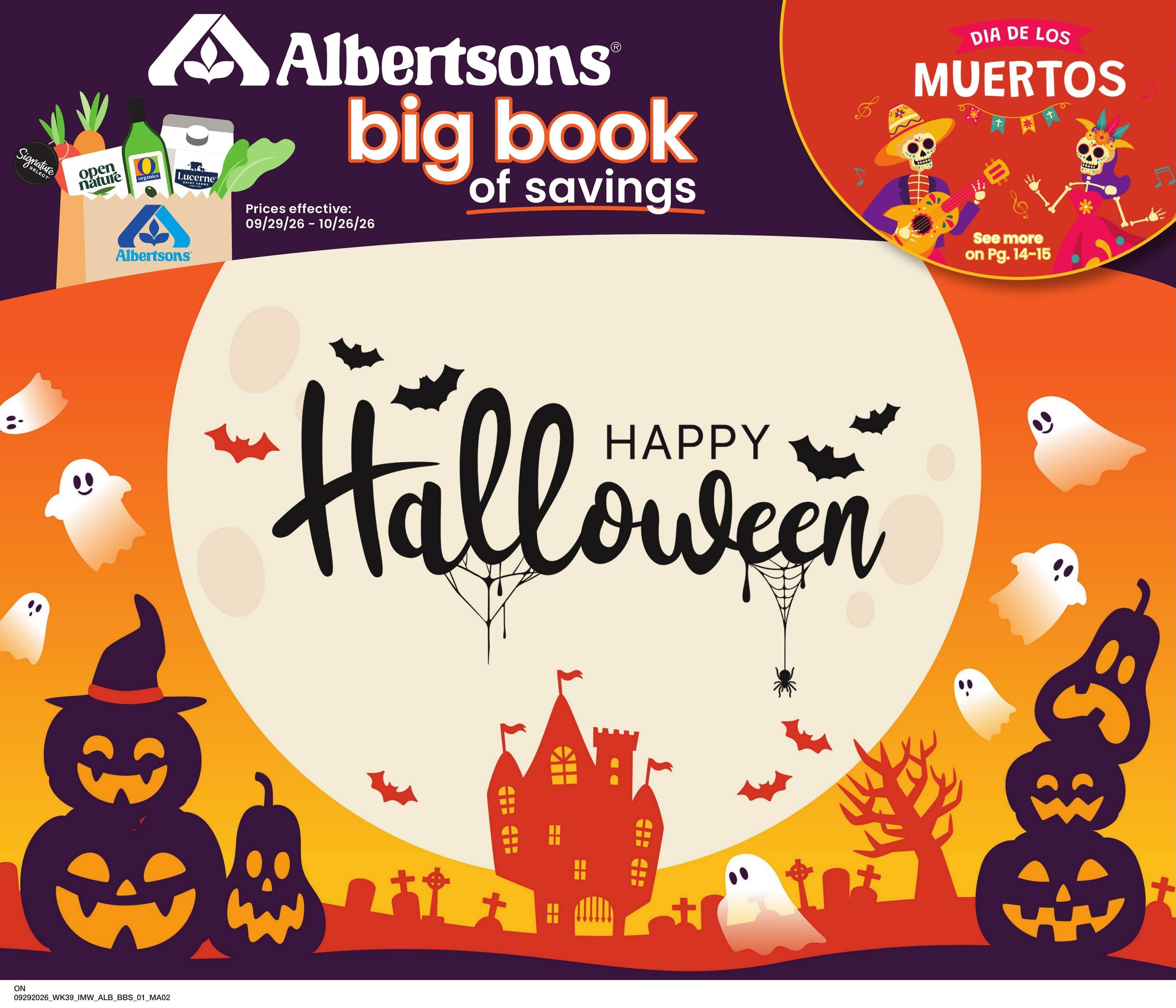 Albertsons (Ontario Area, OR) Big Book of Savings Weekly Ad September 29 - October 26, 2026