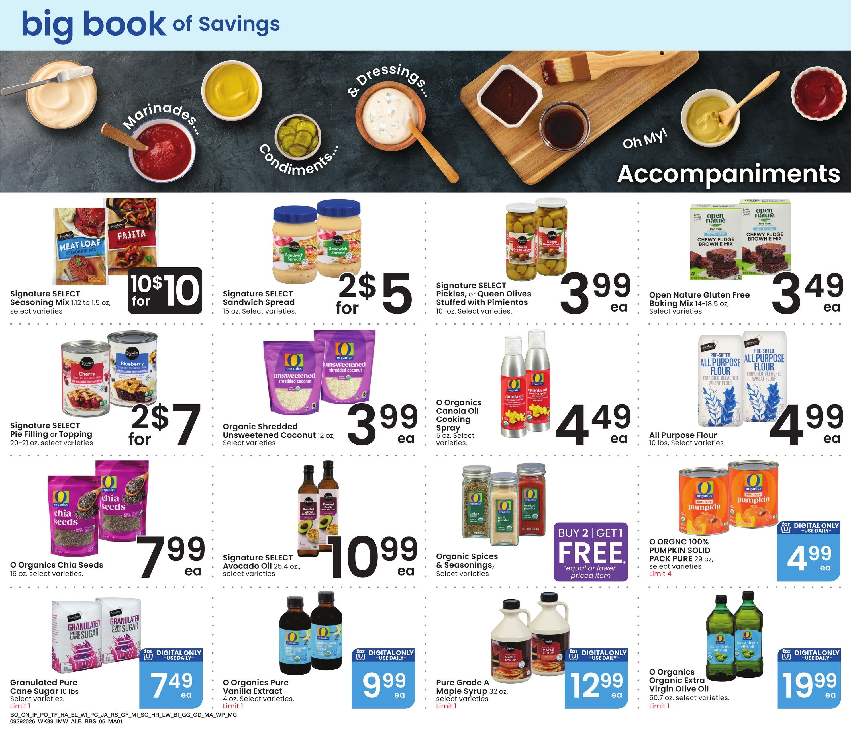 Albertsons (Ontario Area, OR) Big Book of Savings Weekly Ad September 29 - October 26, 2026