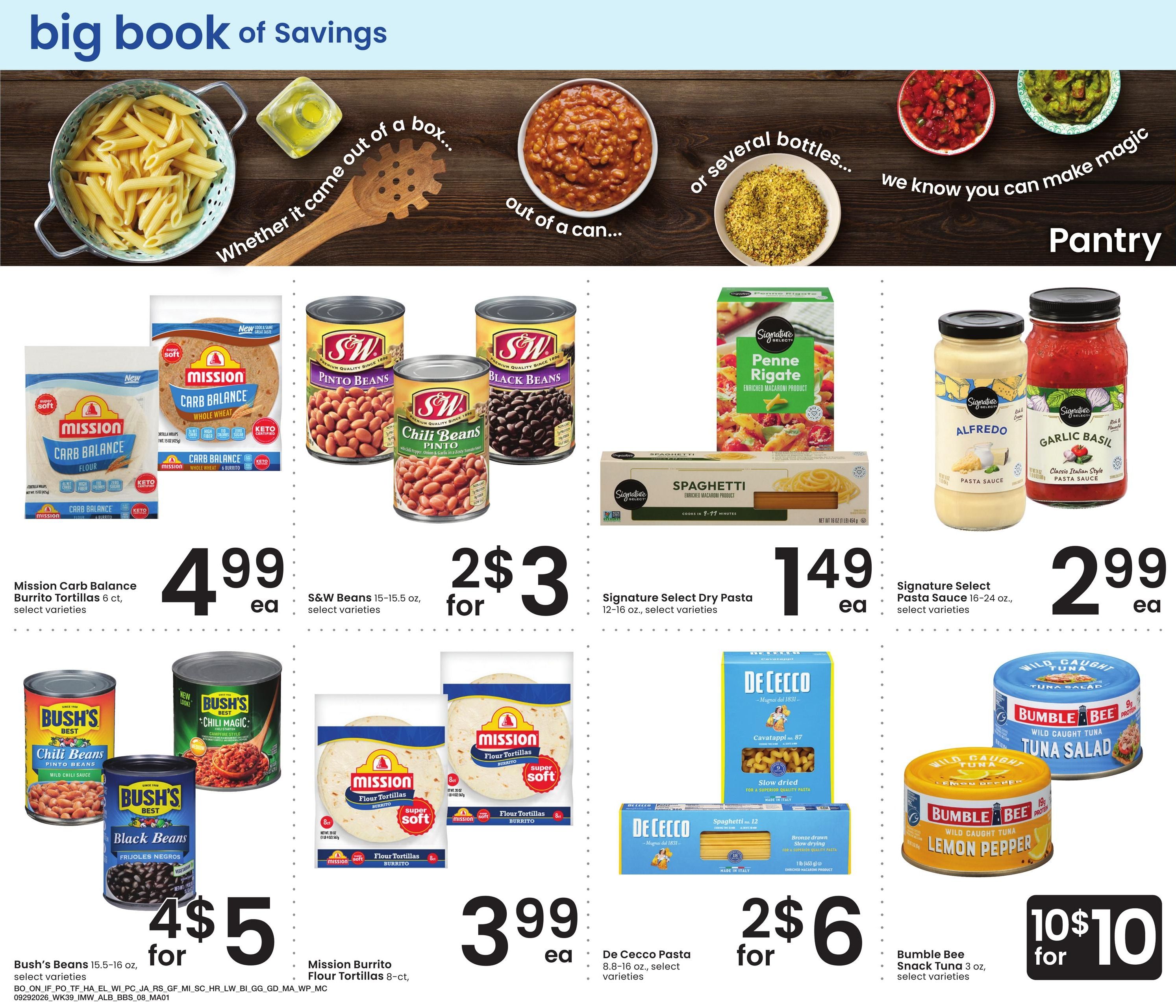 Albertsons (Ontario Area, OR) Big Book of Savings Weekly Ad September 29 - October 26, 2026