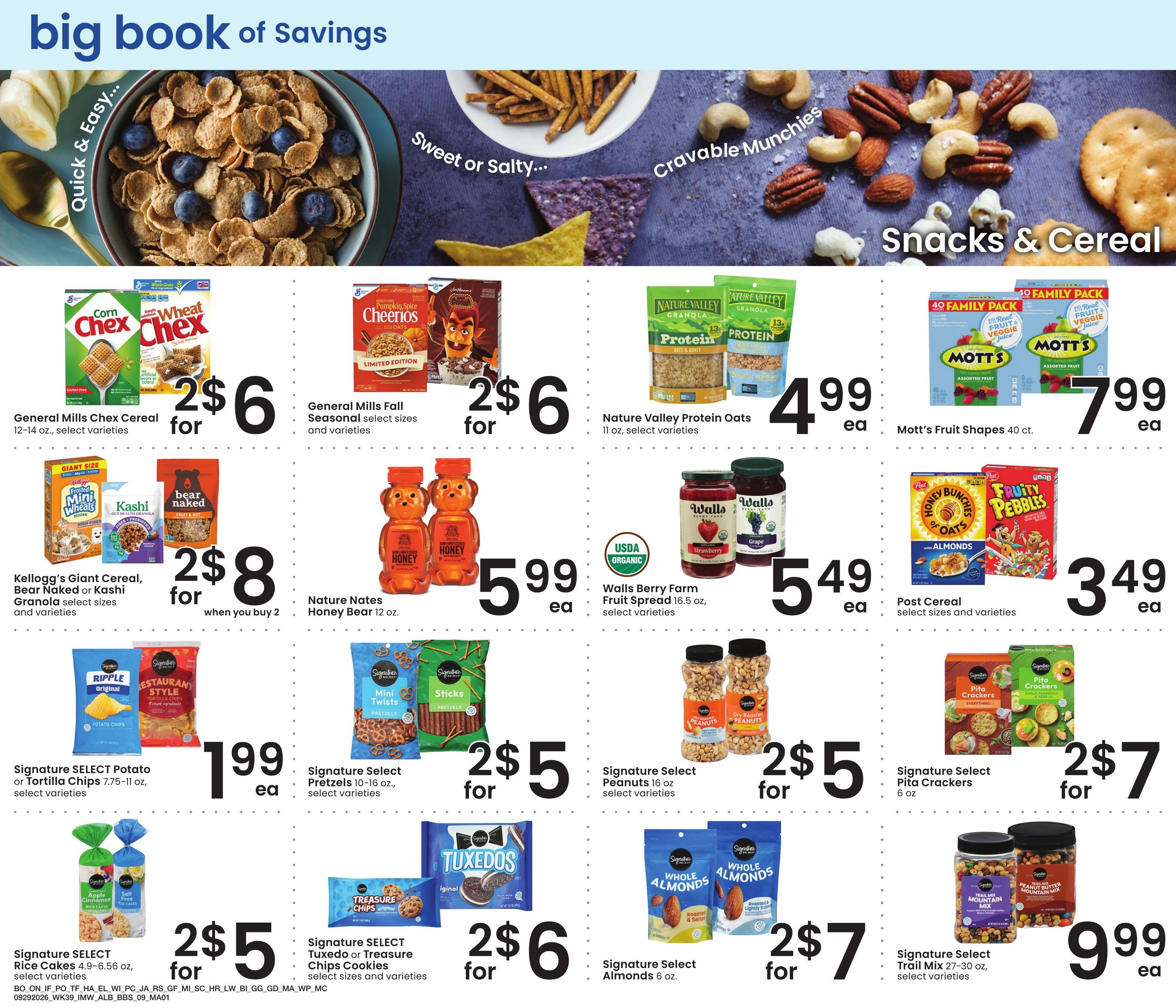 Albertsons (Ontario Area, OR) Big Book of Savings Weekly Ad September 29 - October 26, 2026