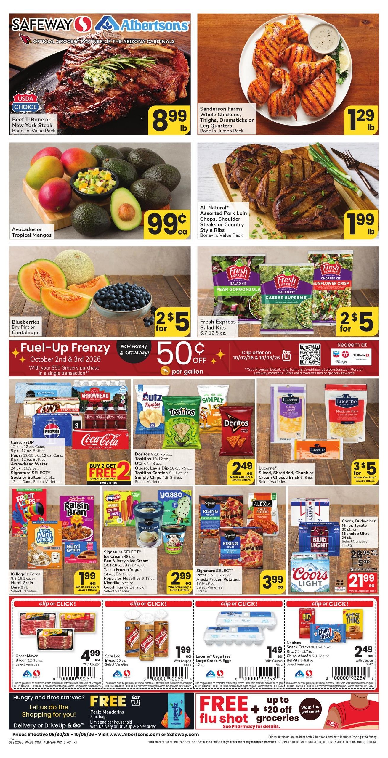 Albertsons (Phoenix-Yuma Area, AZ) Weekly Ad September 30 - October 6, 2026
