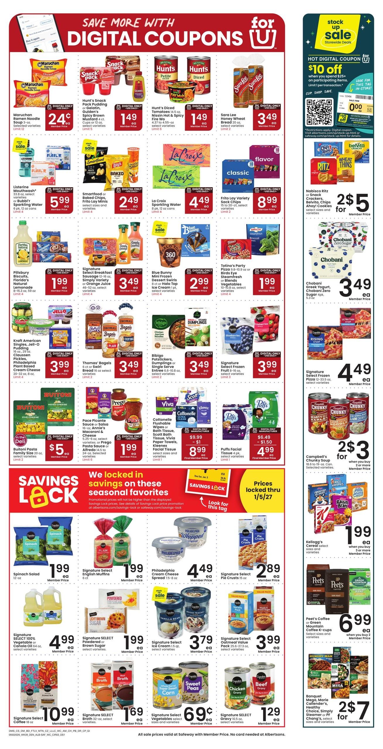 Albertsons (Pueblo Area, CO) Weekly Ad September 30 - October 6, 2026