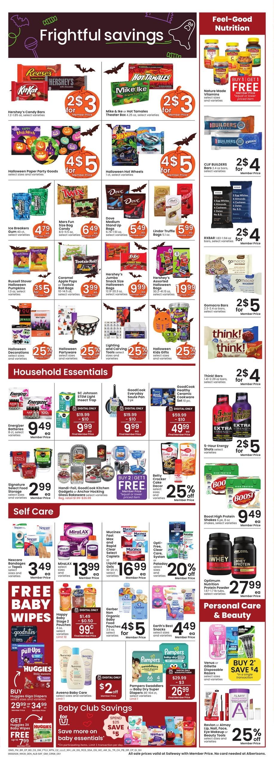 Albertsons (Pueblo Area, CO) Weekly Ad September 30 - October 6, 2026