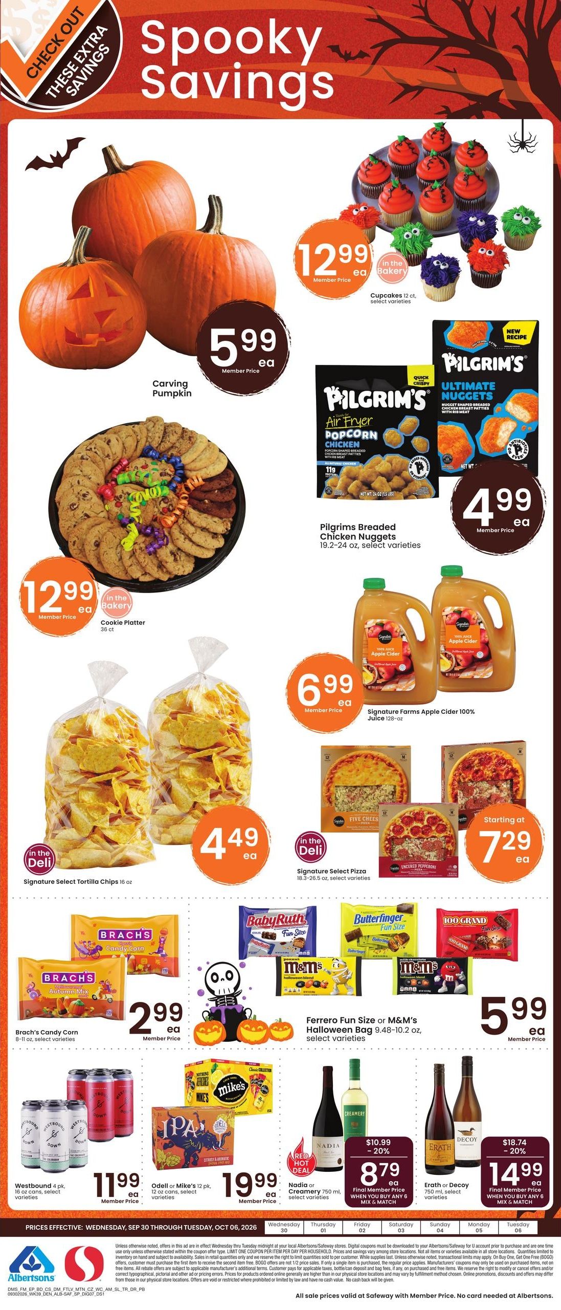 Albertsons (Pueblo Area, CO) Weekly Ad September 30 - October 6, 2026