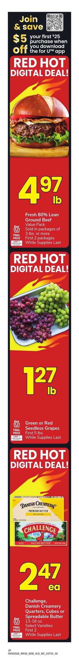 Albertsons (El Paso Area, TX) Weekly Ad September 30 - October 6, 2026