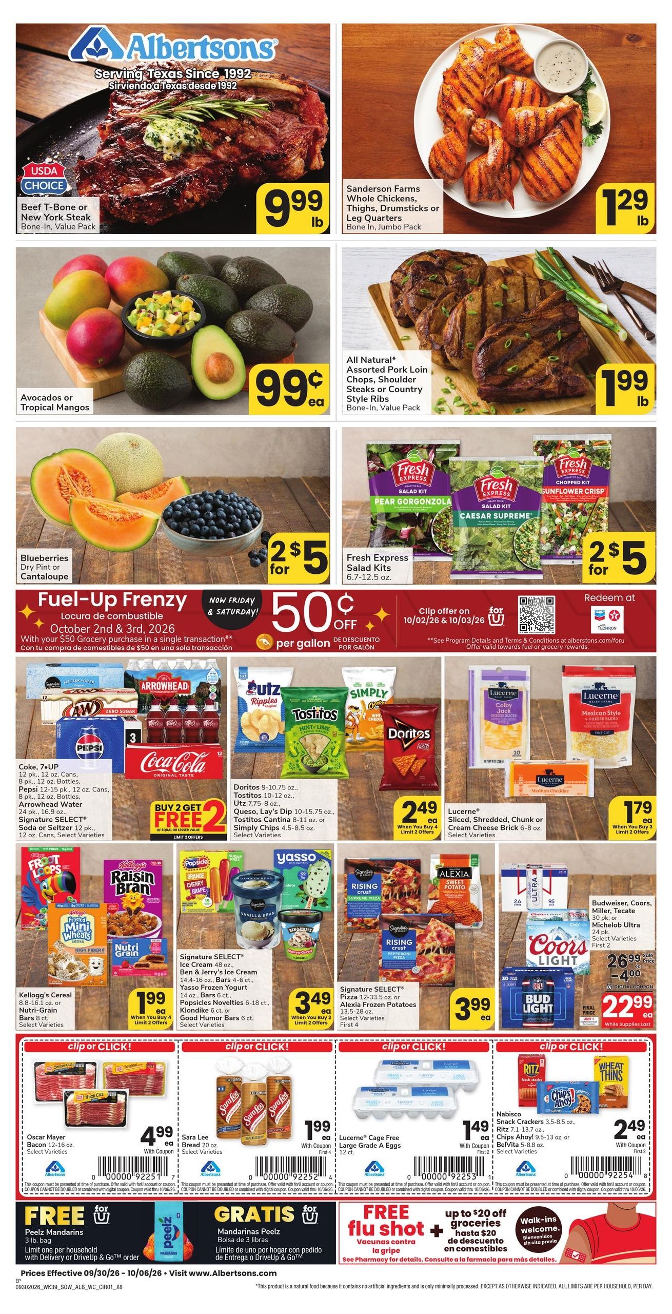 Albertsons (El Paso Area, TX) Weekly Ad September 30 - October 6, 2026