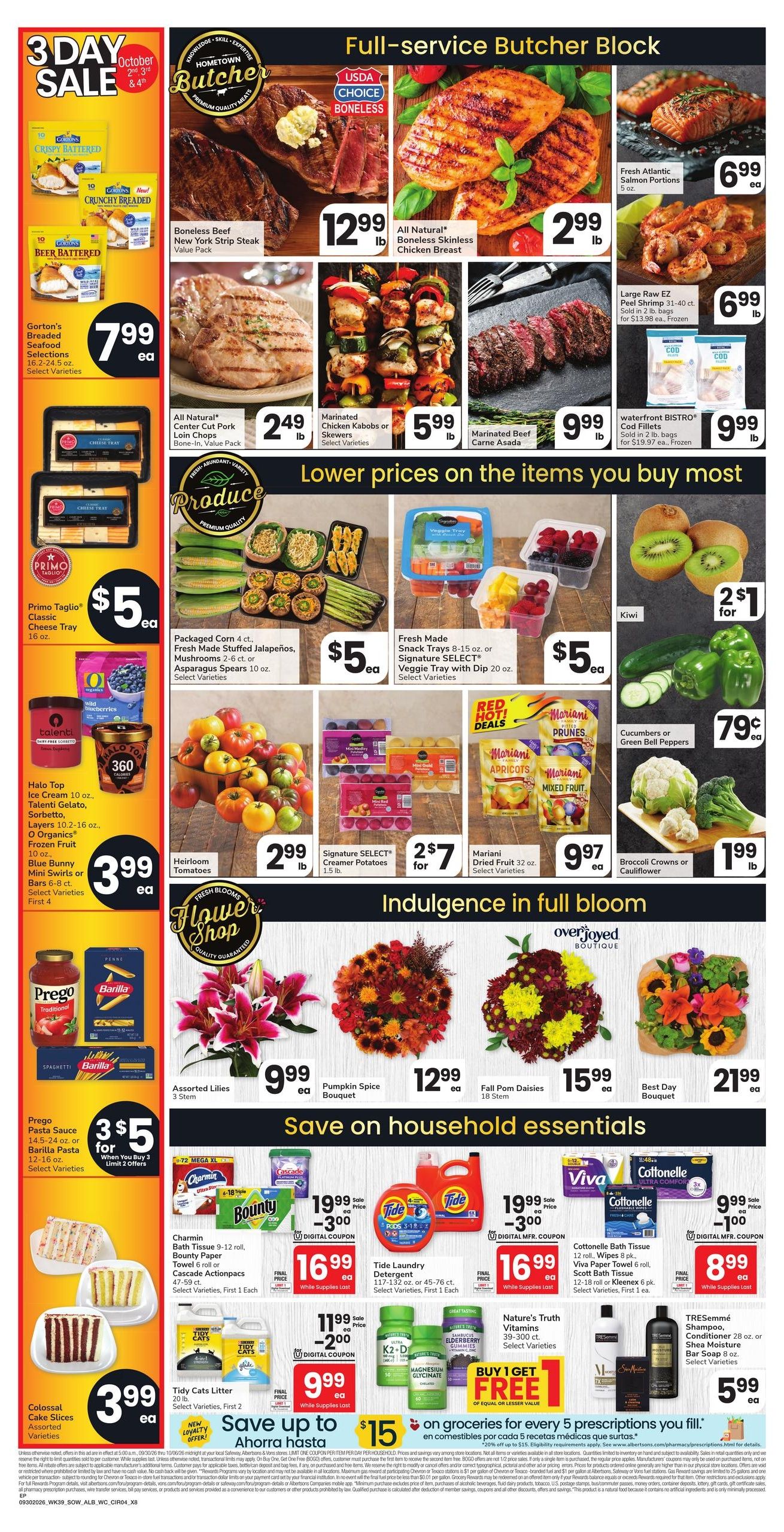 Albertsons (El Paso Area, TX) Weekly Ad September 30 - October 6, 2026