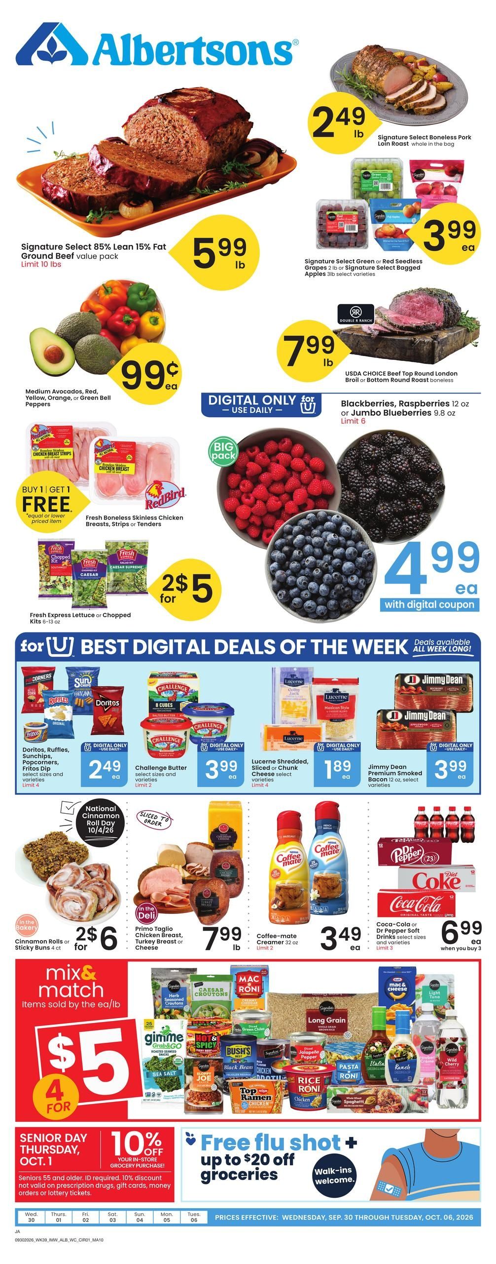 Albertsons (Jackson Area, WY) Weekly Ad September 30 - October 6, 2026