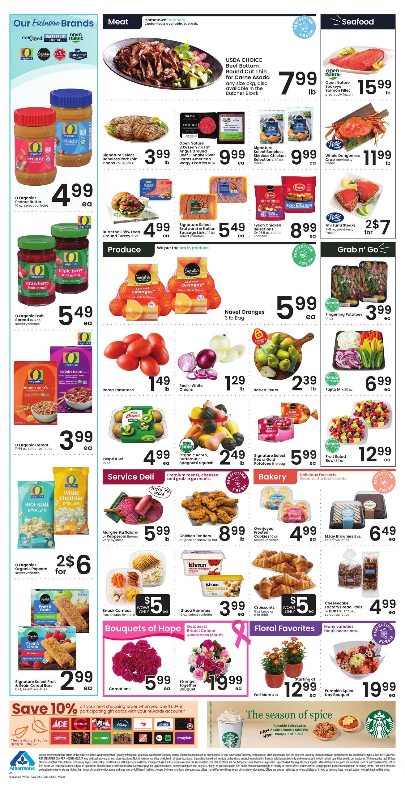 Albertsons (Jackson Area, WY) Weekly Ad September 30 - October 6, 2026