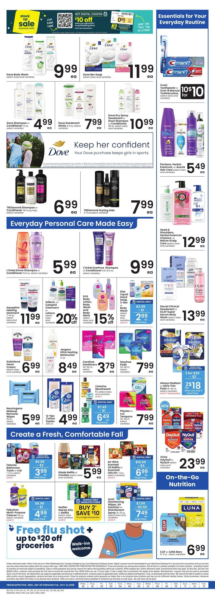 Albertsons (Jackson Area, WY) Weekly Ad September 30 - October 6, 2026