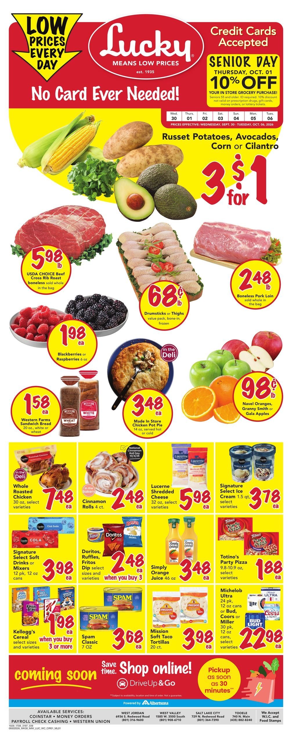 Albertsons (Orem Area, UT) Weekly Ad September 30 - October 6, 2026