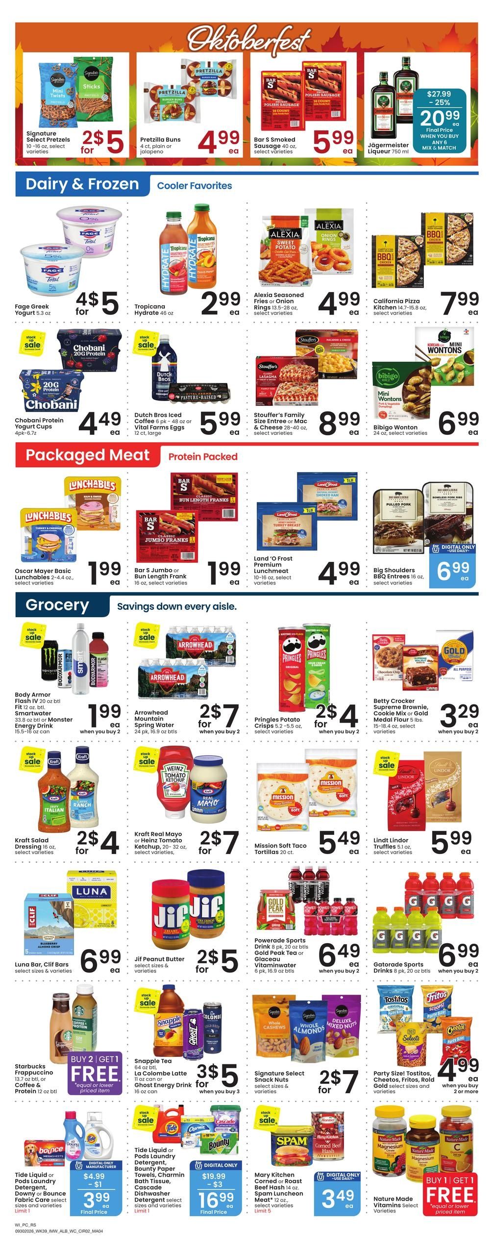Albertsons (Williston Area, ND) Weekly Ad September 30 - October 6, 2026