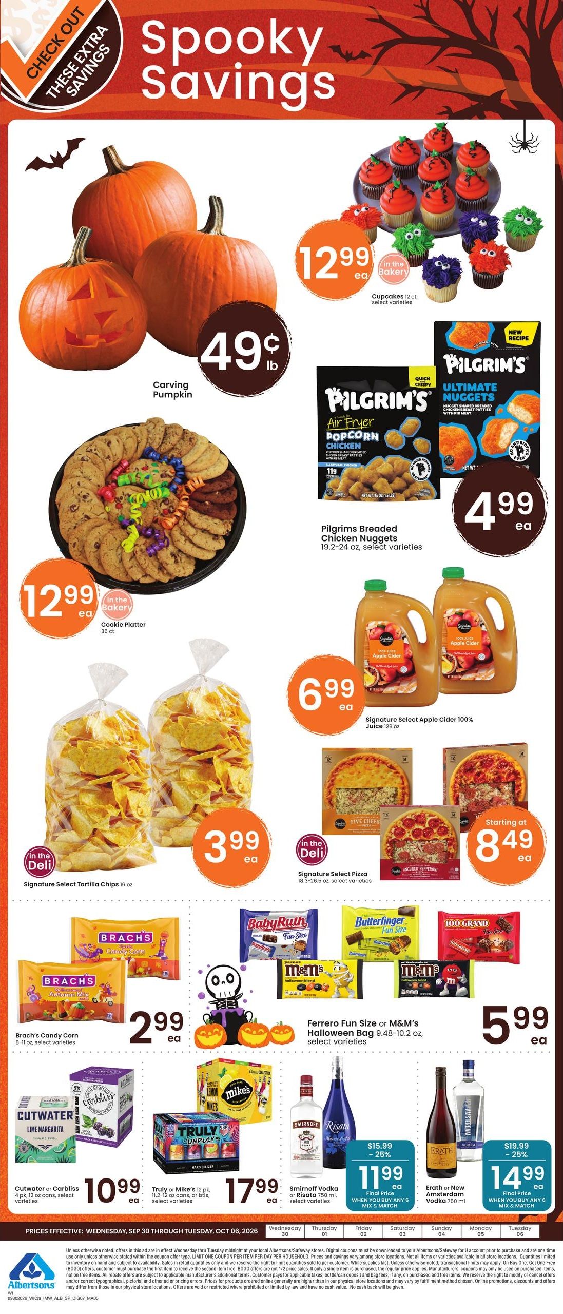 Albertsons (Williston Area, ND) Weekly Ad September 30 - October 6, 2026