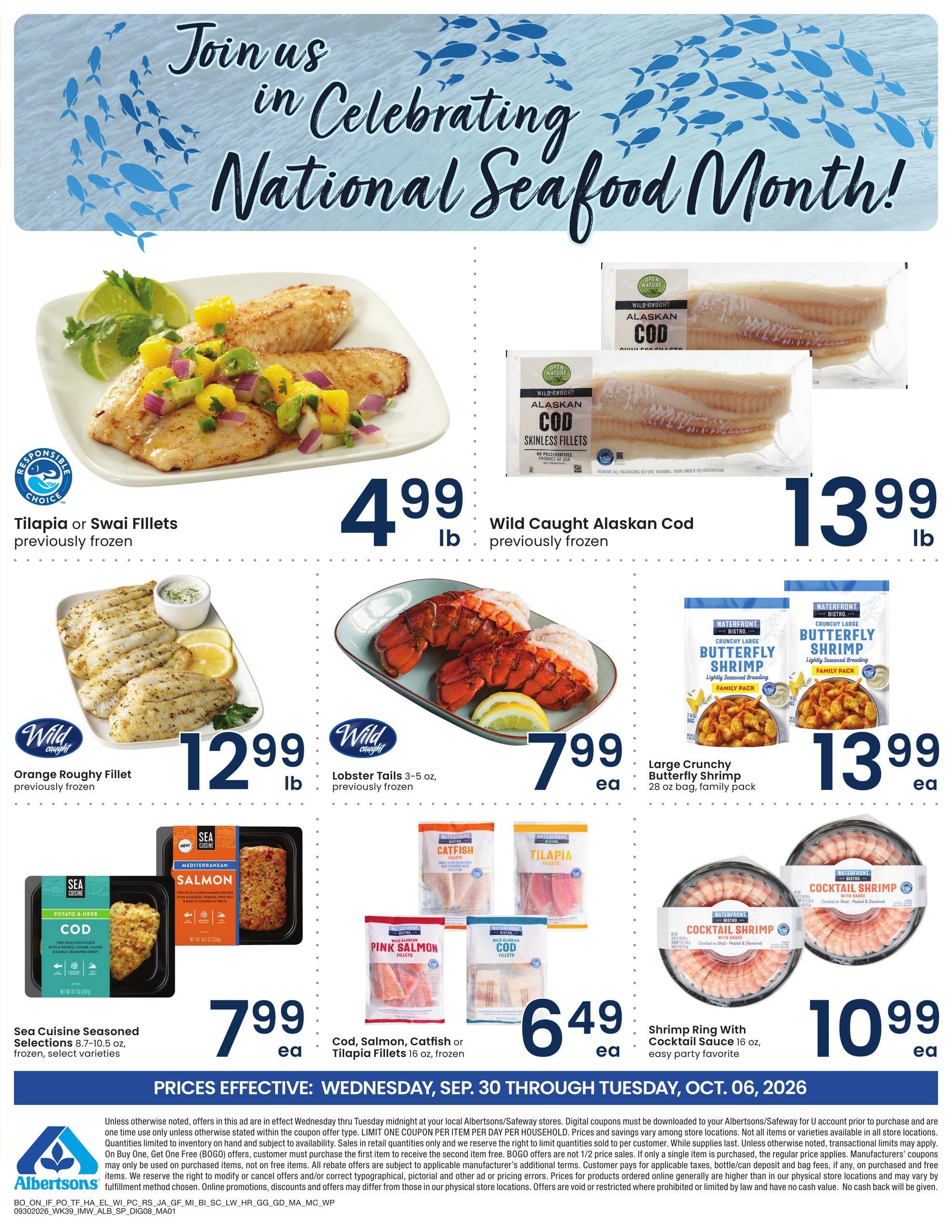 Albertsons (Williston Area, ND) Weekly Ad September 30 - October 6, 2026