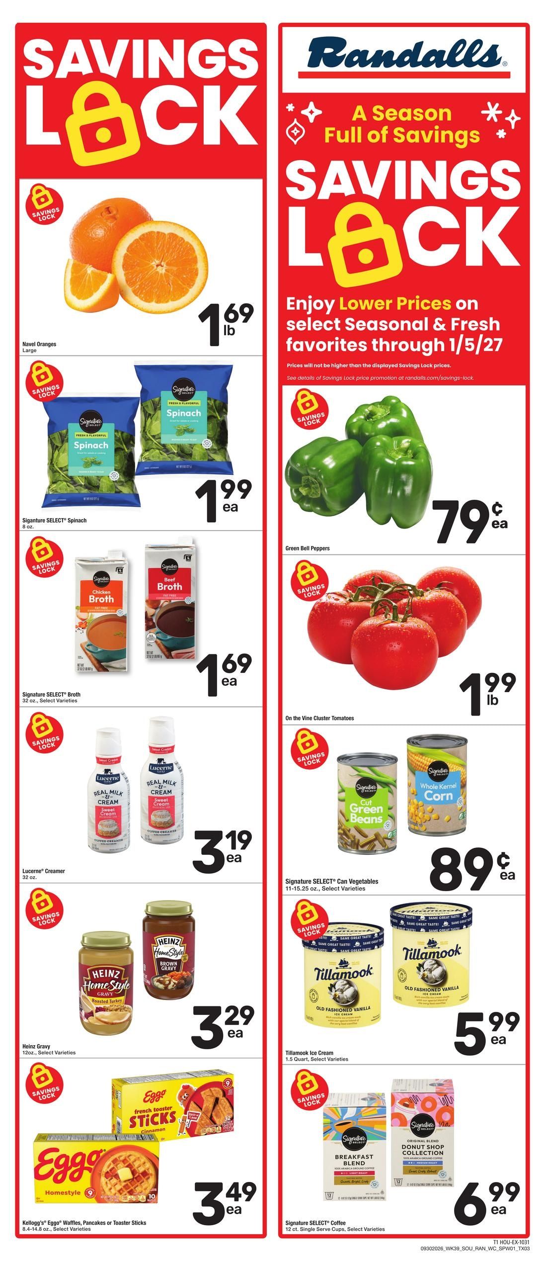Randalls (Conroe Area, TX) Weekly Ad September 30 - October 6, 2026
