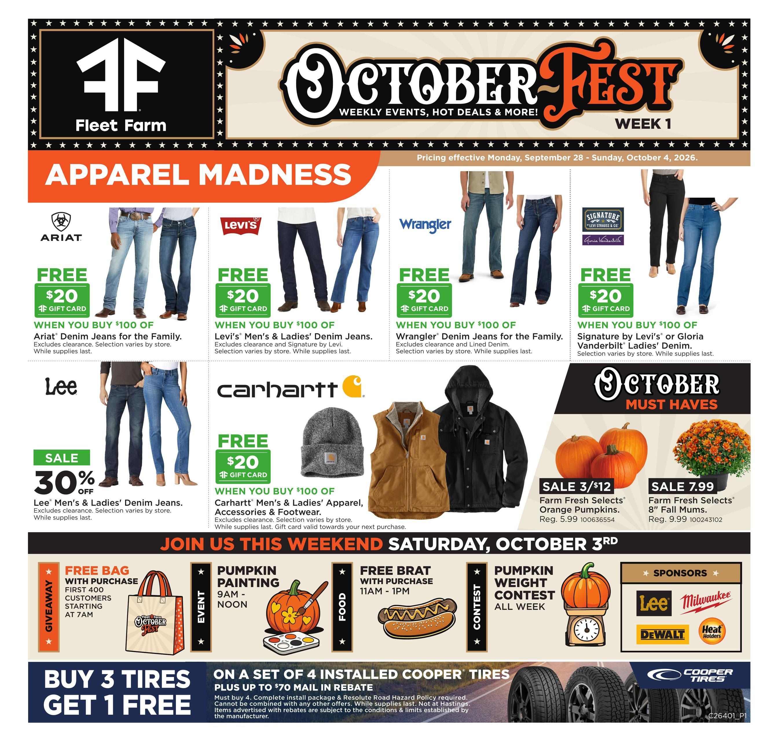 Fleet Farm Weekly Ad September 28 - October 4, 2026