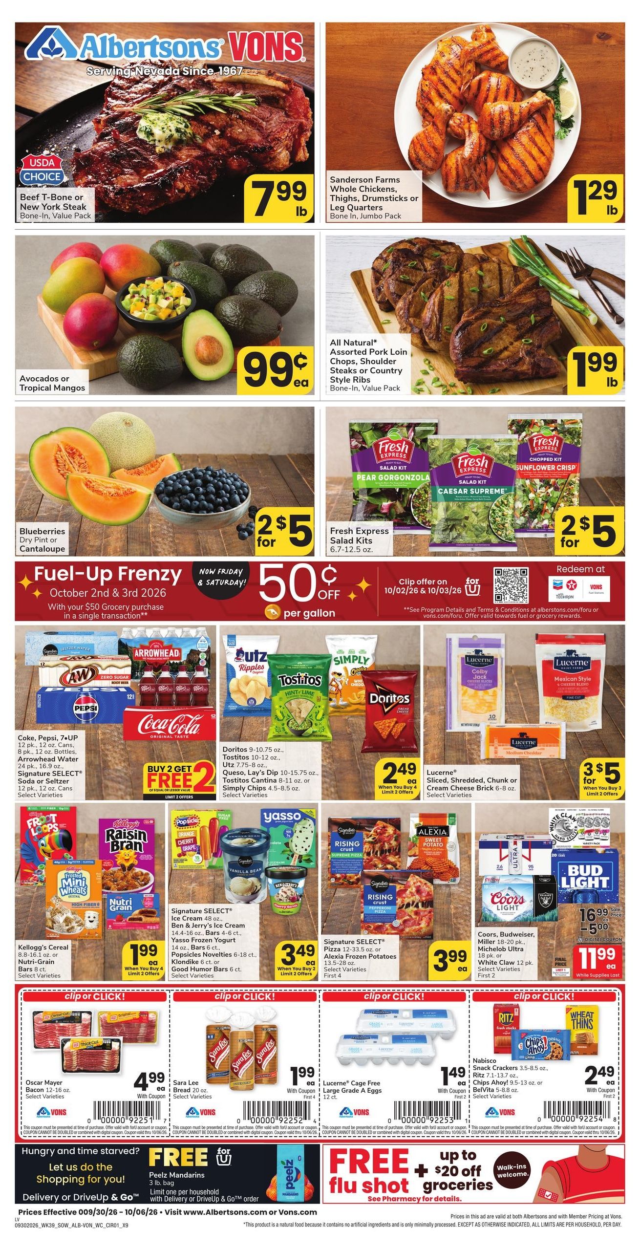 Albertsons (Las Vegas-North Las Vegas Area, NV) Weekly Ad September 30 - October 6, 2026