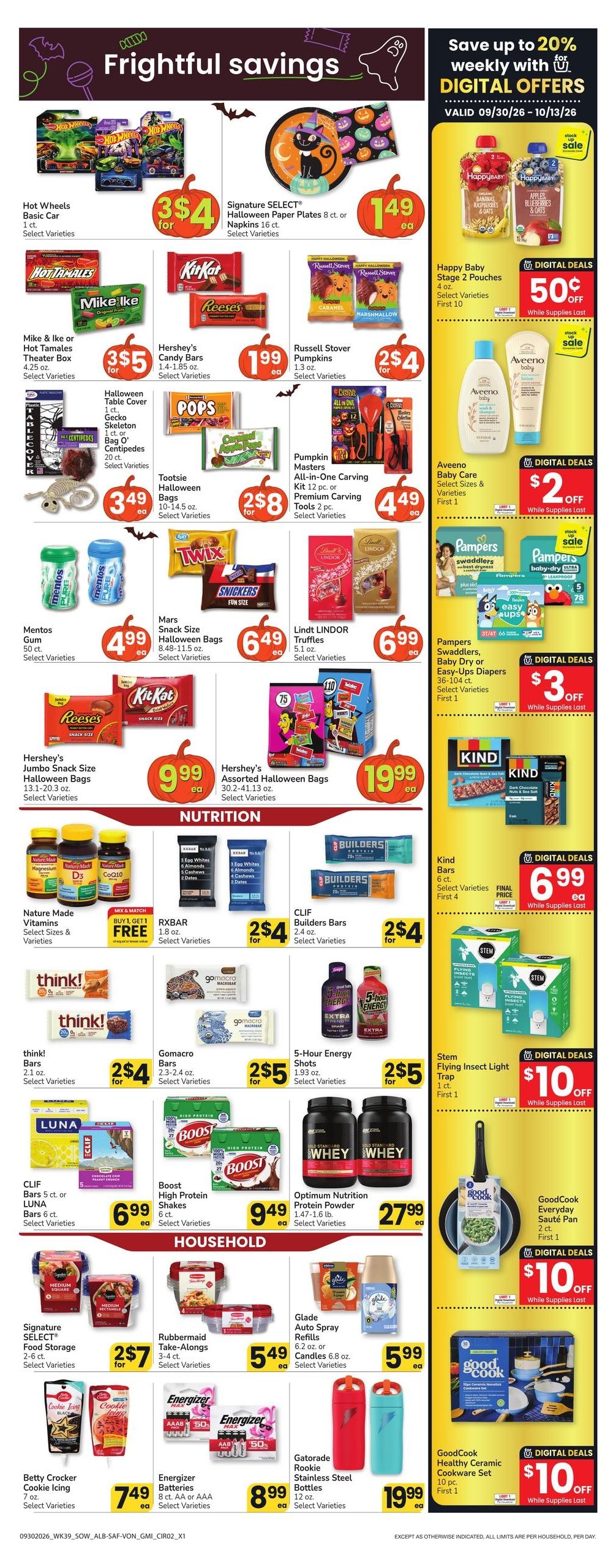 Albertsons (Las Vegas-North Las Vegas Area, NV) Weekly Ad September 30 - October 6, 2026