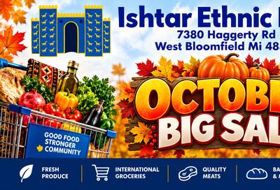 Ishtar Ethnic Foods Weekly Ad September 30 - October 4, 2026