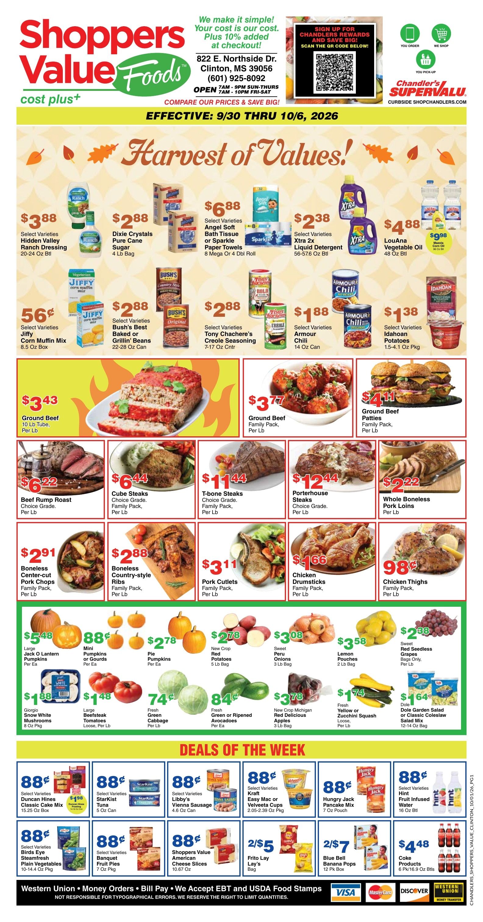 Chandler's Stores (Clinton, MS) Weekly Ad September 30 - October 6, 2026